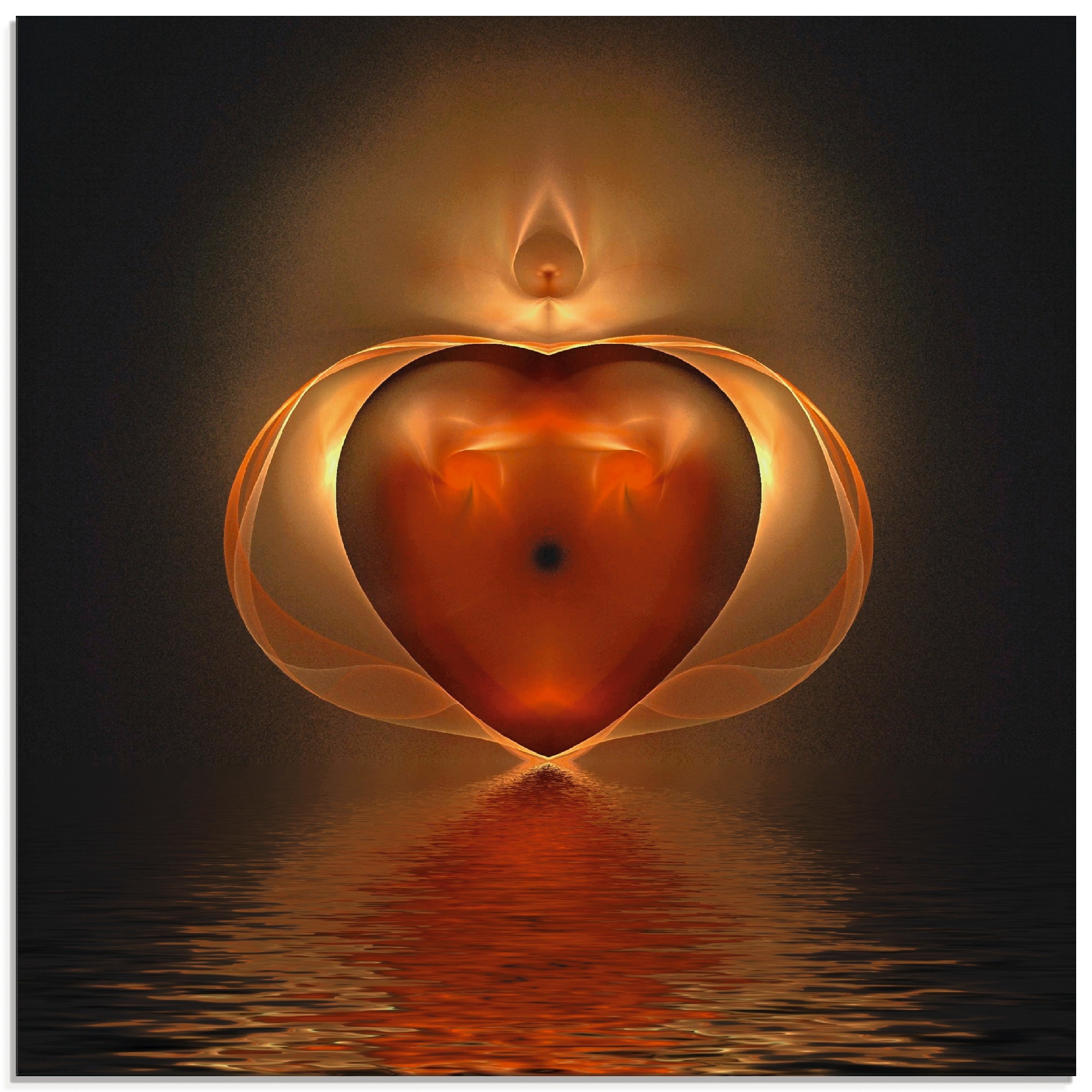 Artland Glasbild »Herz«, Herzen, (1 kaufen auf Raten in St.), verschiedenen Größen