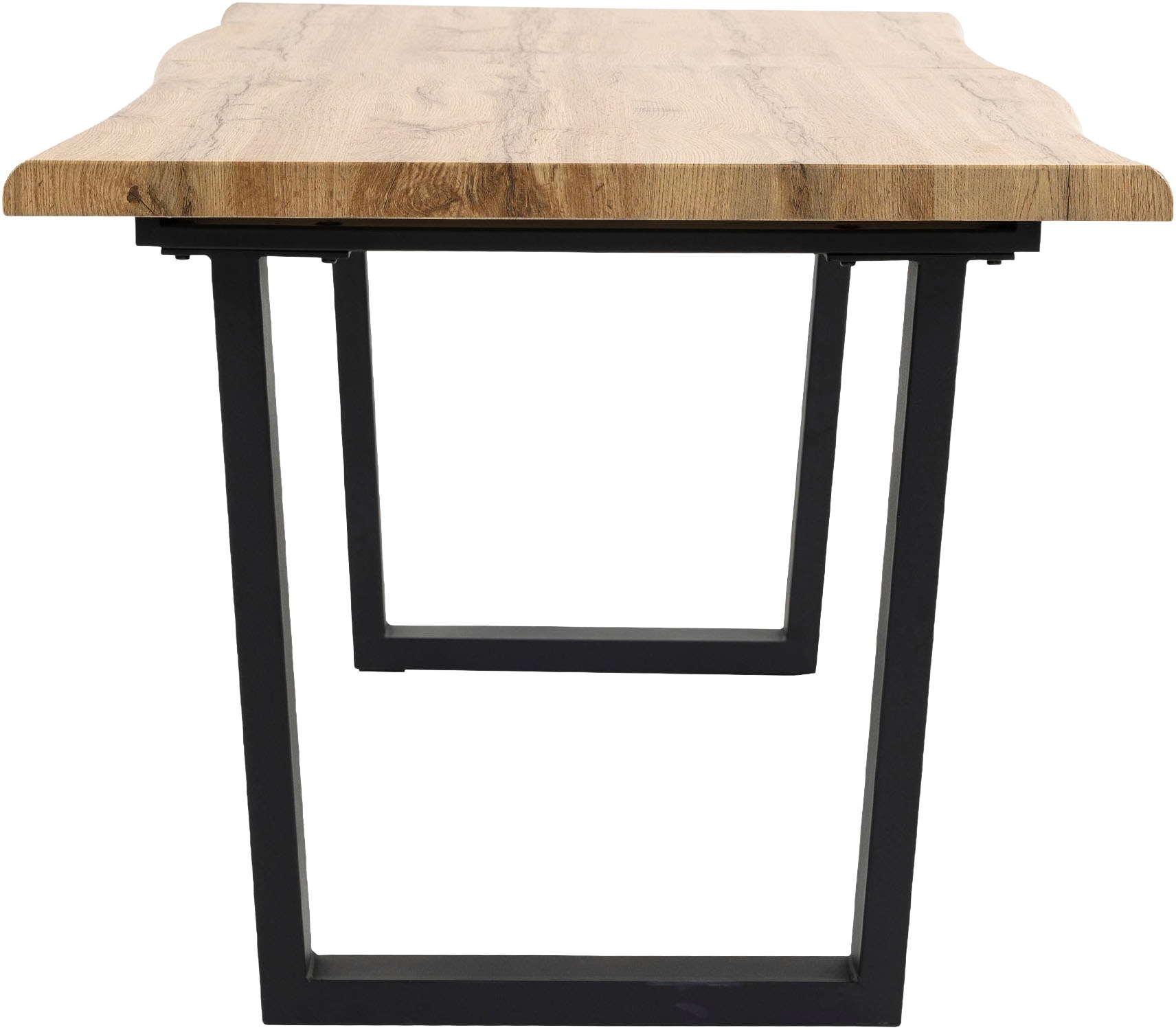 Duo Collection Esstisch »Ausziehtisch« 1 Stk. tlg. 1,80m - 2,20m, Baumkantenoptik, massives Kufengestell