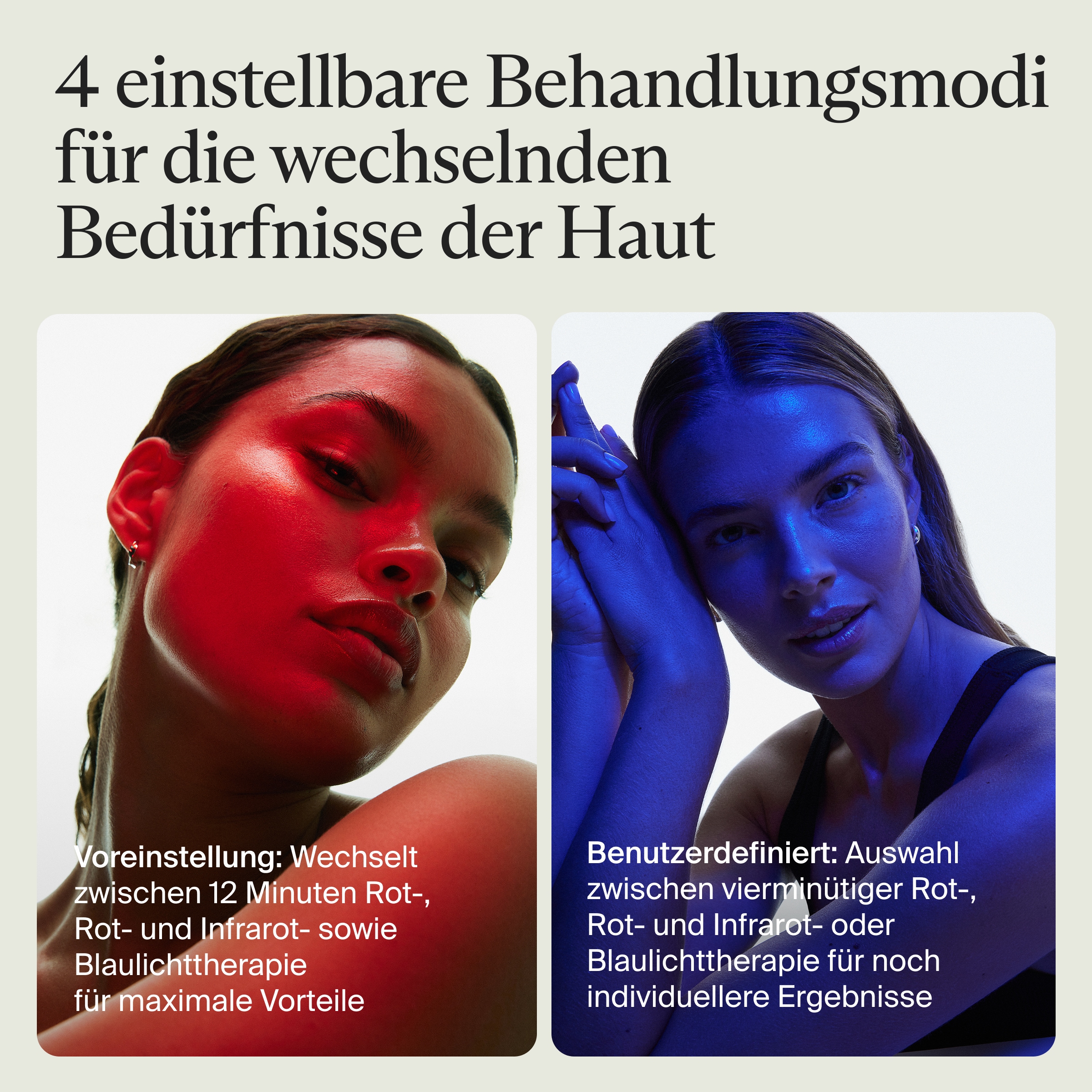 Therabody LED-Gesichtsmaske »TheraFace Mask Glo LED-Hautpflegemaske mit Massagefunktion« Verbesserung der Hautstruktur, klinisch erwiesene Vorteile