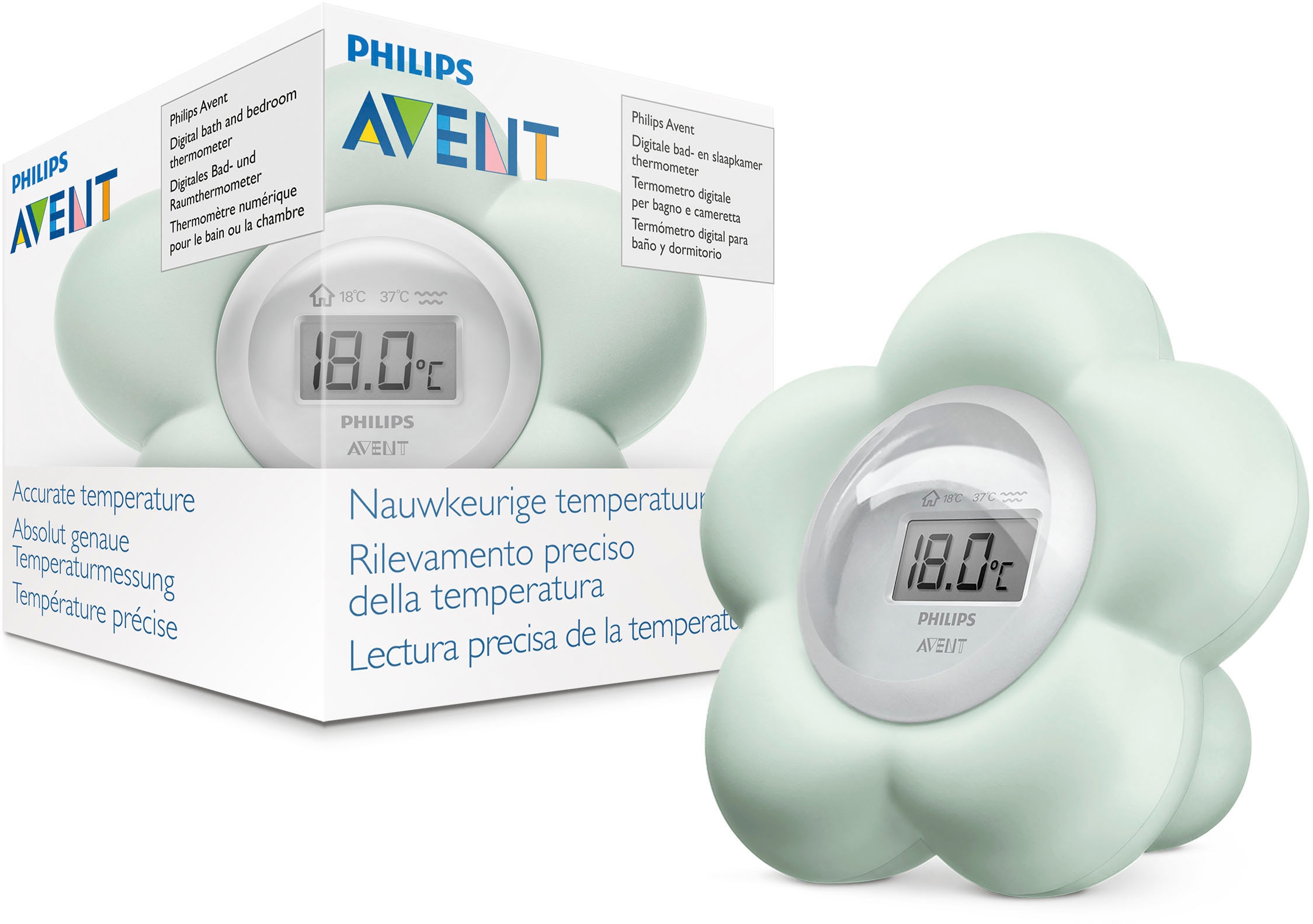 Philips AVENT Badethermometer »SCH480/00«, (1 tlg.), digitales Bad- und Raumthermometer