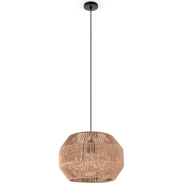 Paco Home Pendelleuchte »Hugo Yago«, Wohnzimmer Esszimmer Rattan Optik Boho  Lampenschirm Papier Modern online kaufen | mit 3 Jahren XXL Garantie