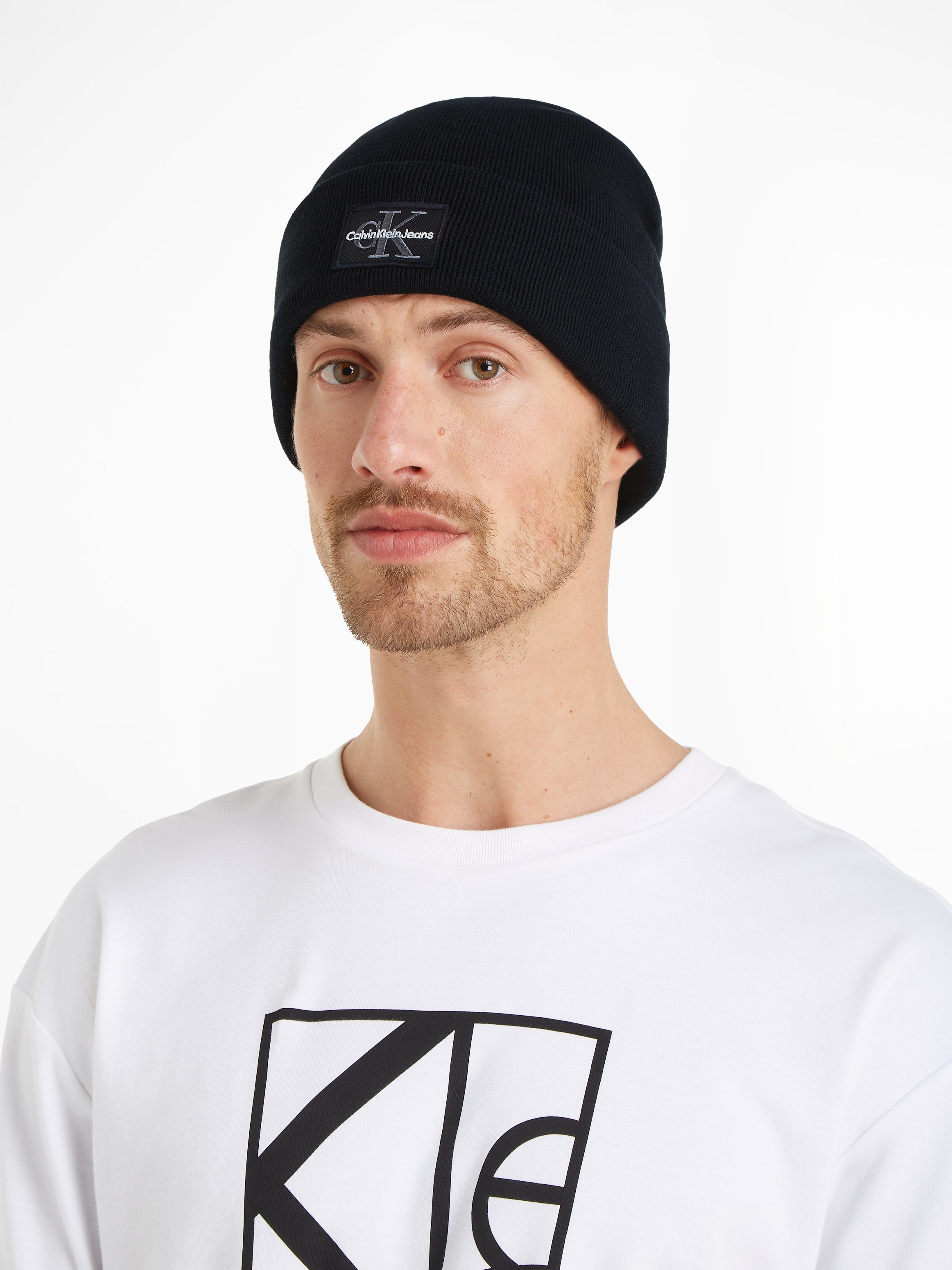 Beanie »MONO LOGO PATCH BEANIE«, mit Logopatch