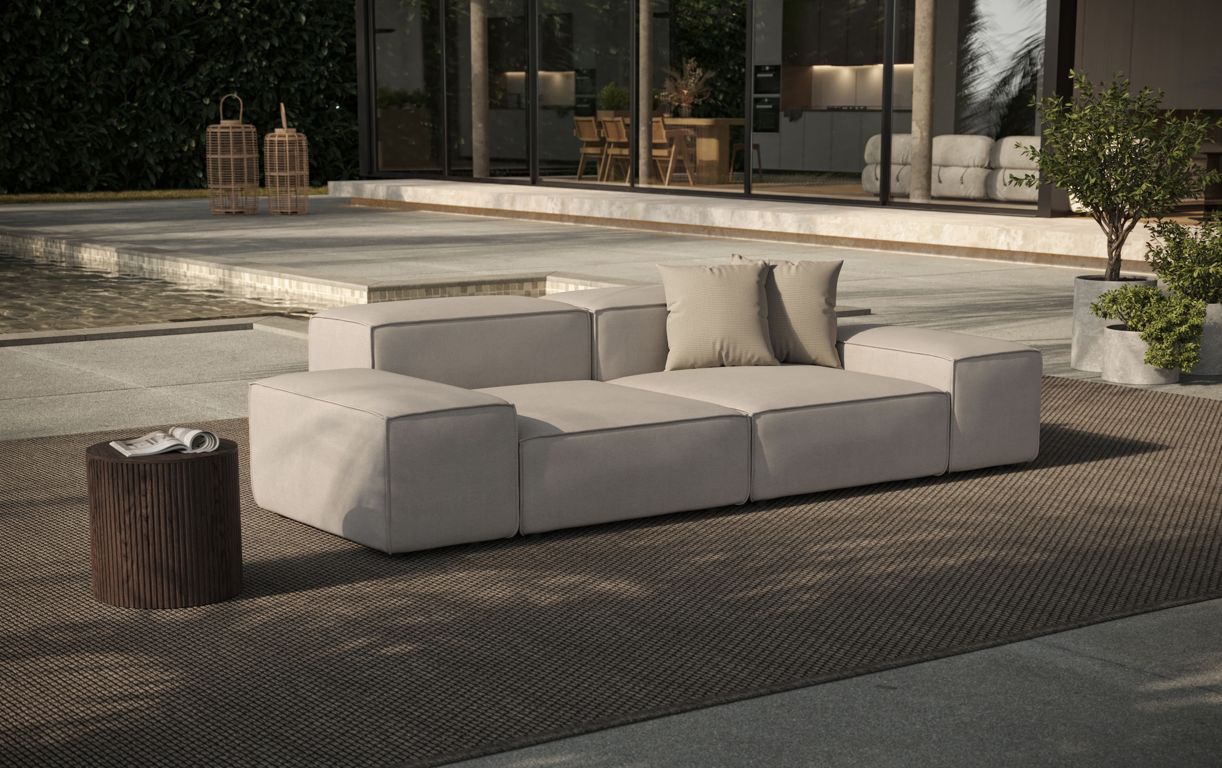 Big-Sofa »Puzzle, Designsofa für Indoor und Outdoor, bequem, modular«, wasserabweisend...