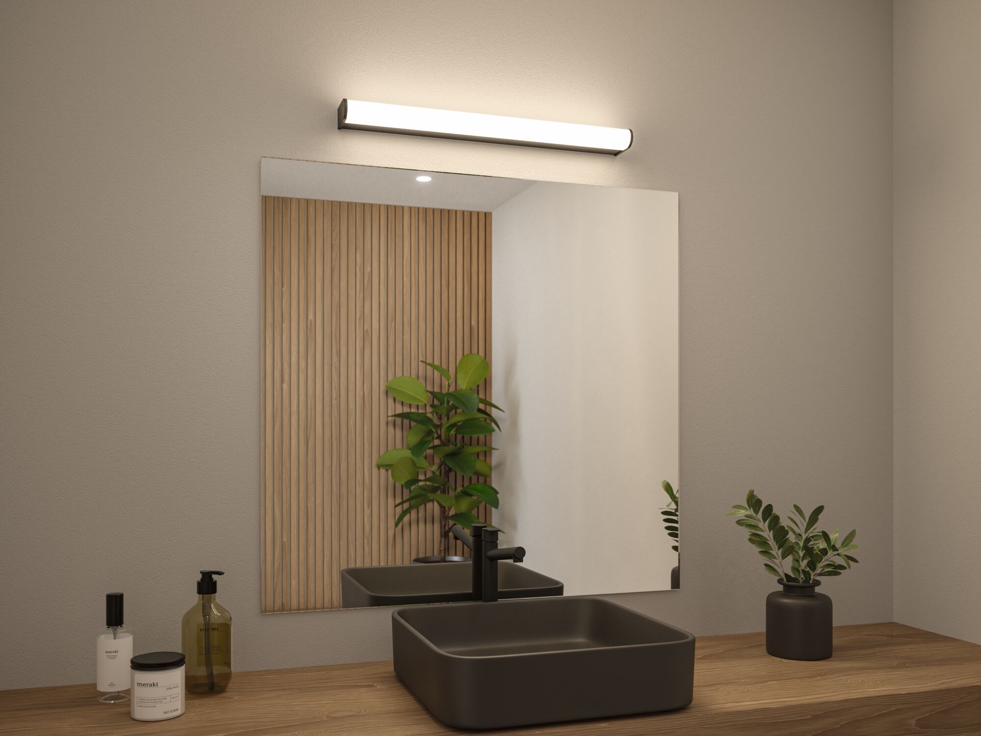 Paulmann LED Wandleuchte »Selection Bathroom LED Wandleuchte Arneb IP44 3000K 1000lm 230V 12,5 W« 1 Stk. Warmweiß