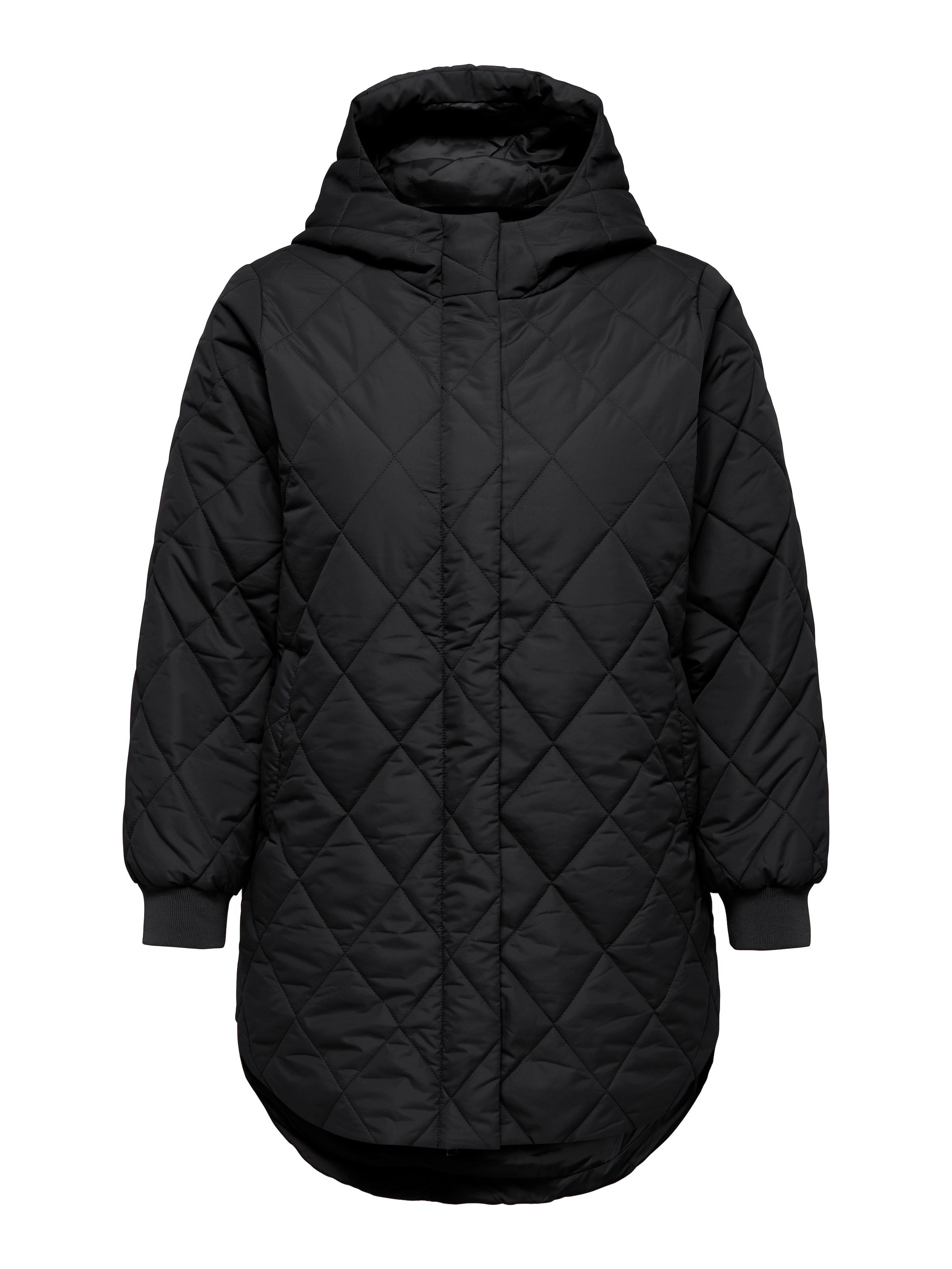 ONLY CARMAKOMA Steppmantel »CARJULIET QUILTD HOOD ZIP COAT OTW NOOS« Kunstfaser