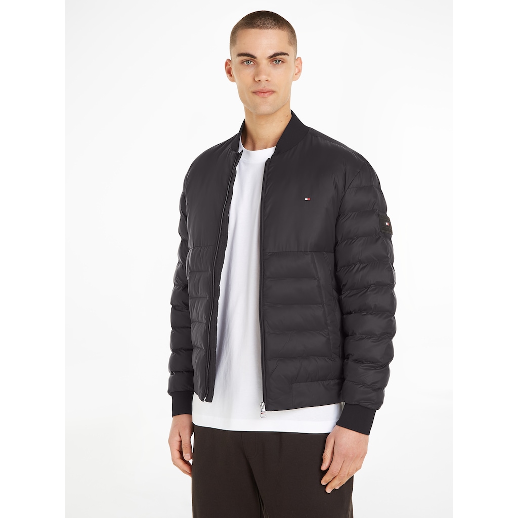 Tommy Hilfiger Bomberjacke »PACKABLE RECYCLED QUILT BOMBER«, ohne Kapuze