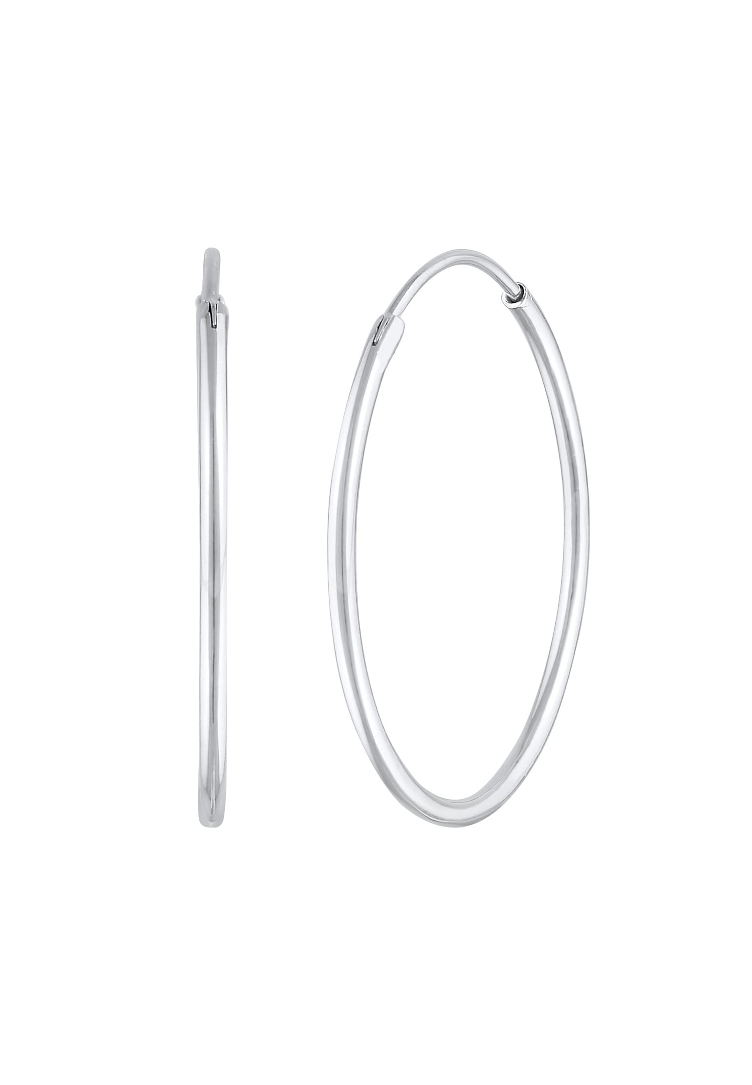 Elli Paar Creolen »Ohrringe Creolen Basic Klassisch (40 mm) 925 Silber«