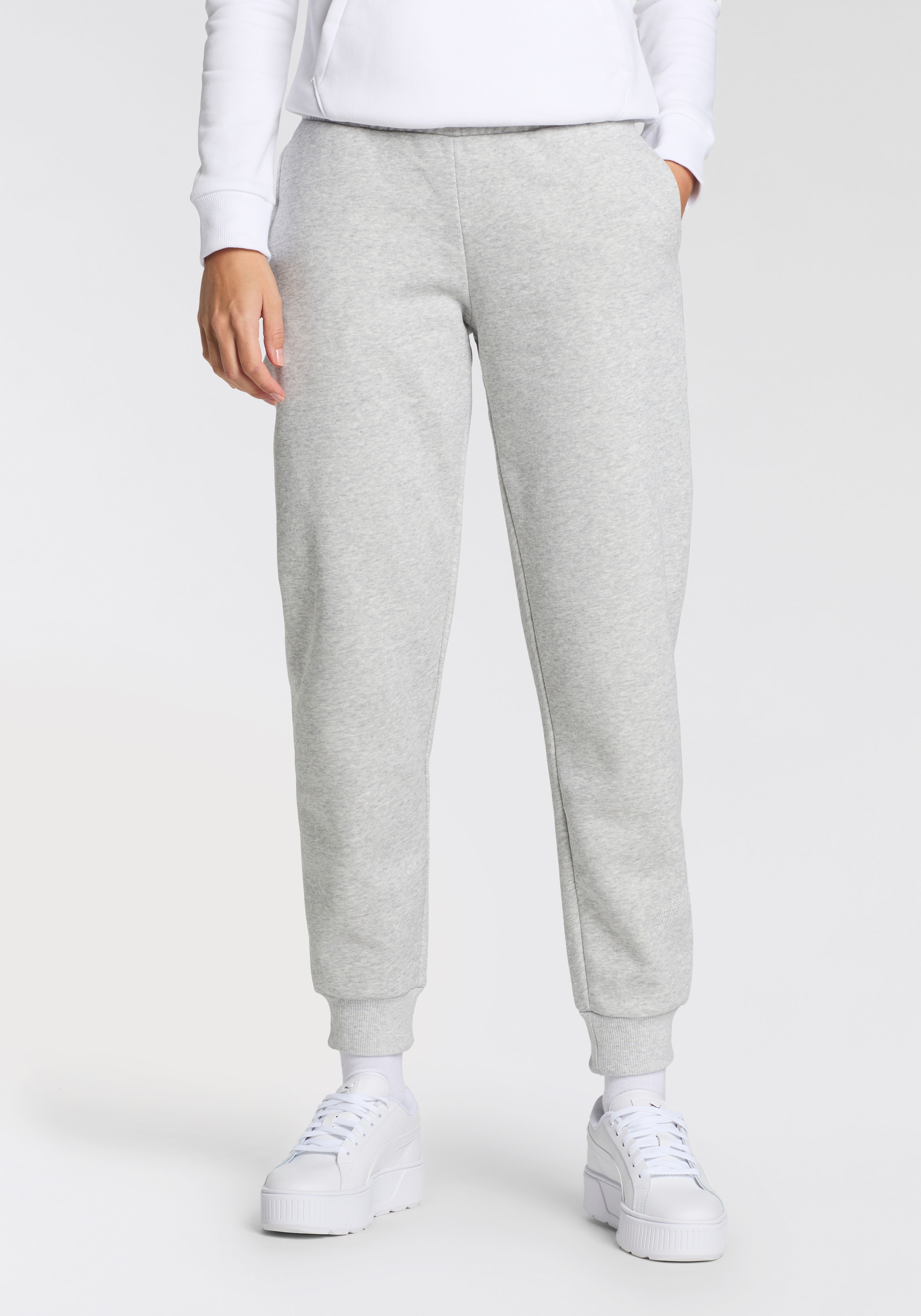 PUMA Jogginghose »ESS+ LOGO LAB PANTS FL«