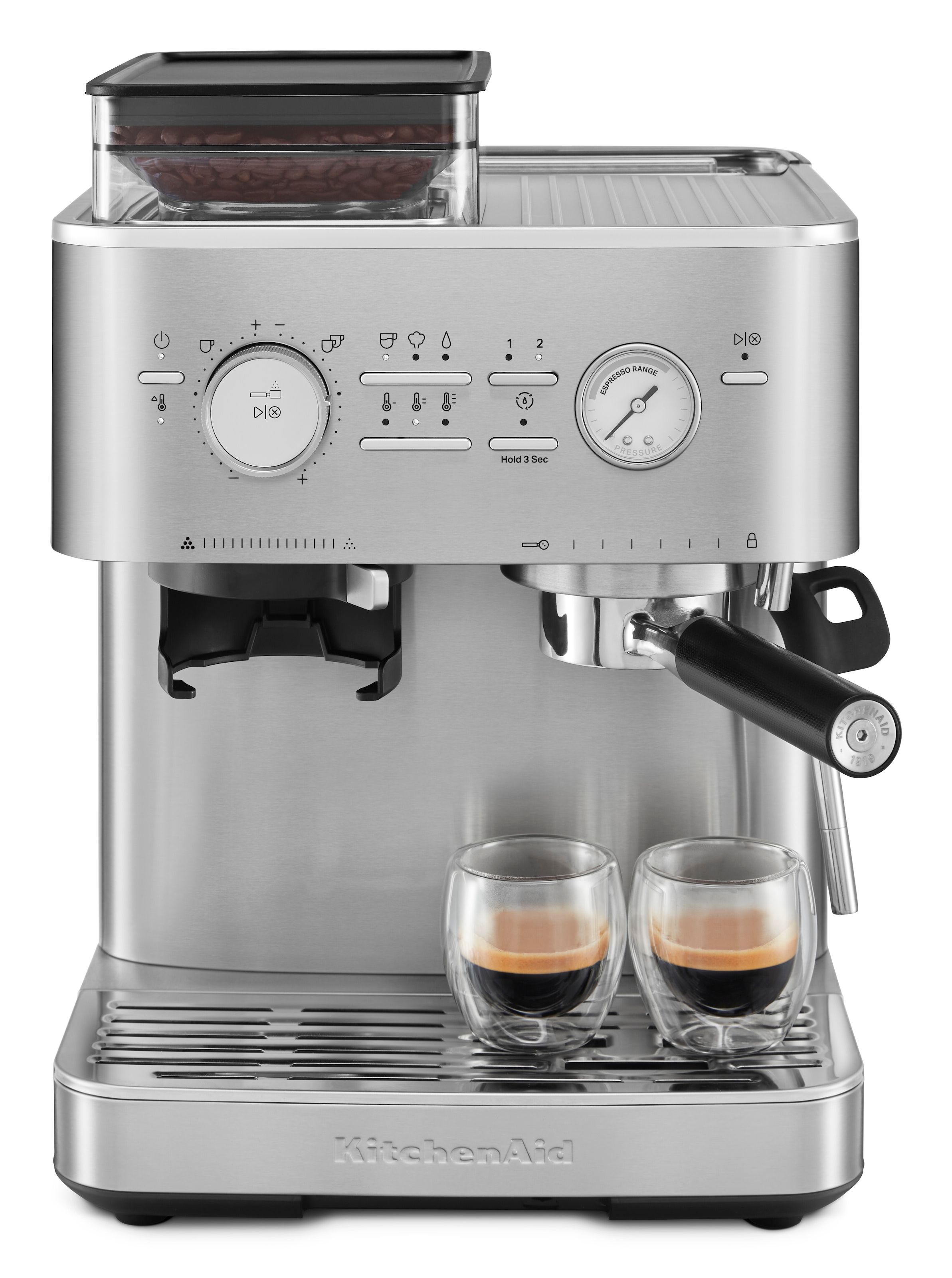 KitchenAid Espressomaschine »5KES6551EBK«, Siebträger mit Mühle