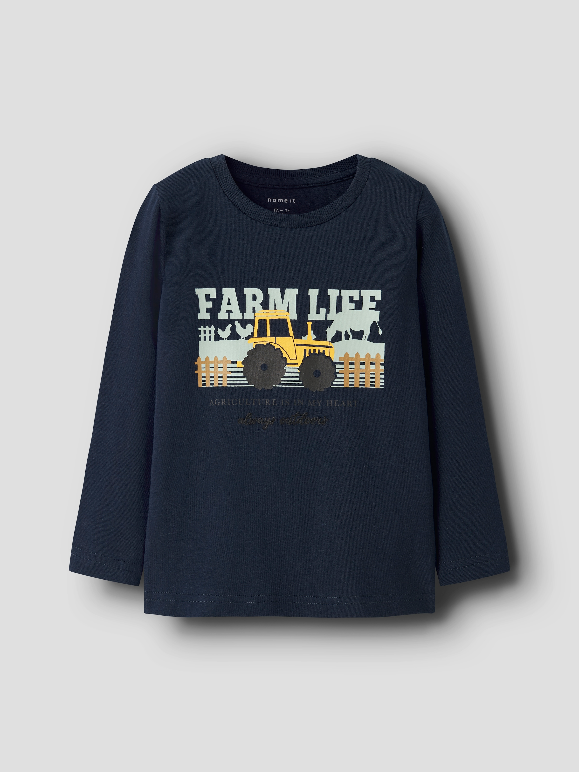 Name It Langarmshirt »NMMLACTOR 2P LS TOP BOX« Packung, 2 Stk.