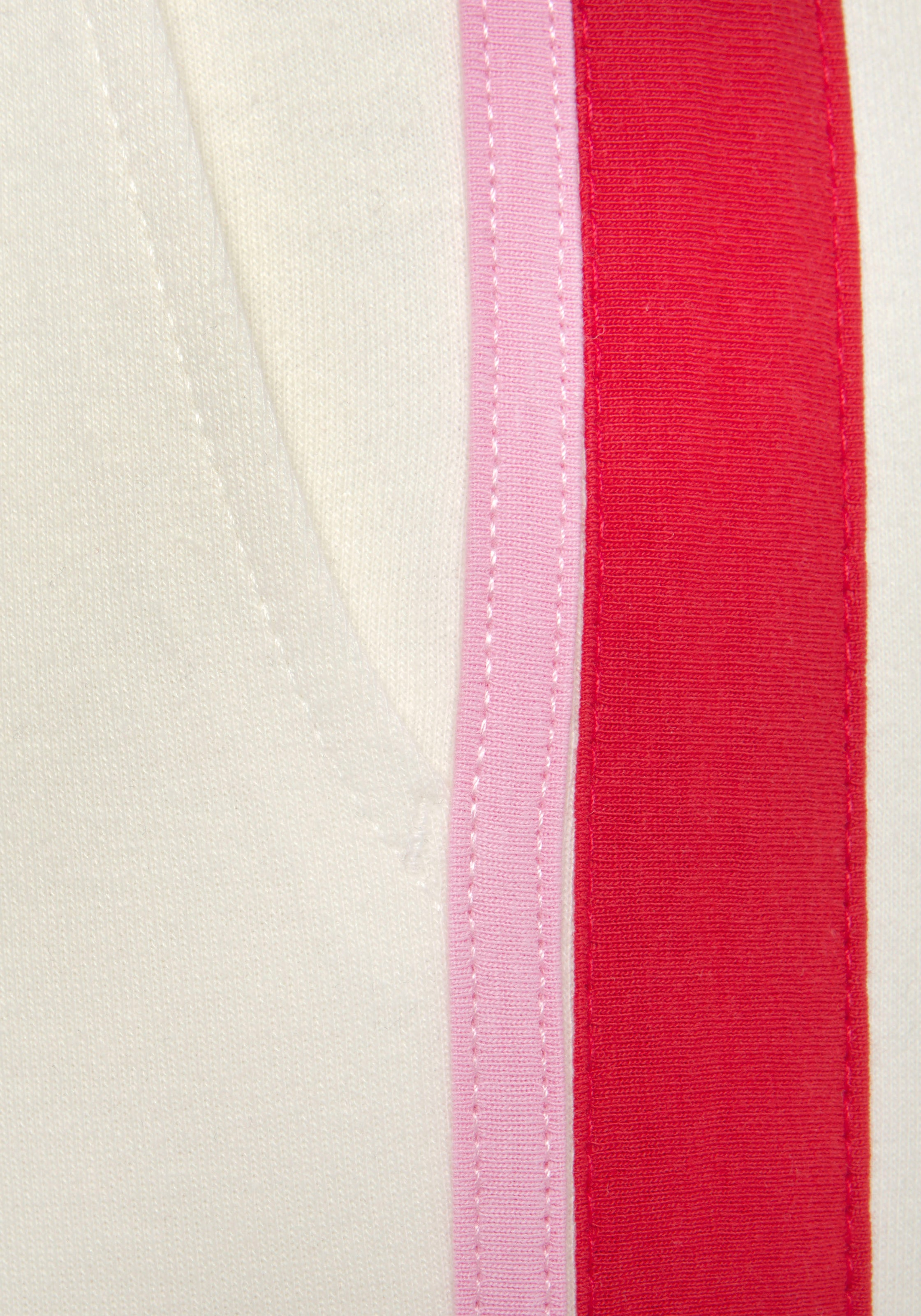 Vivance Sweatpants, (1 tlg.), Sweathose mit kontrast Einsätzen, Loungeanzug
