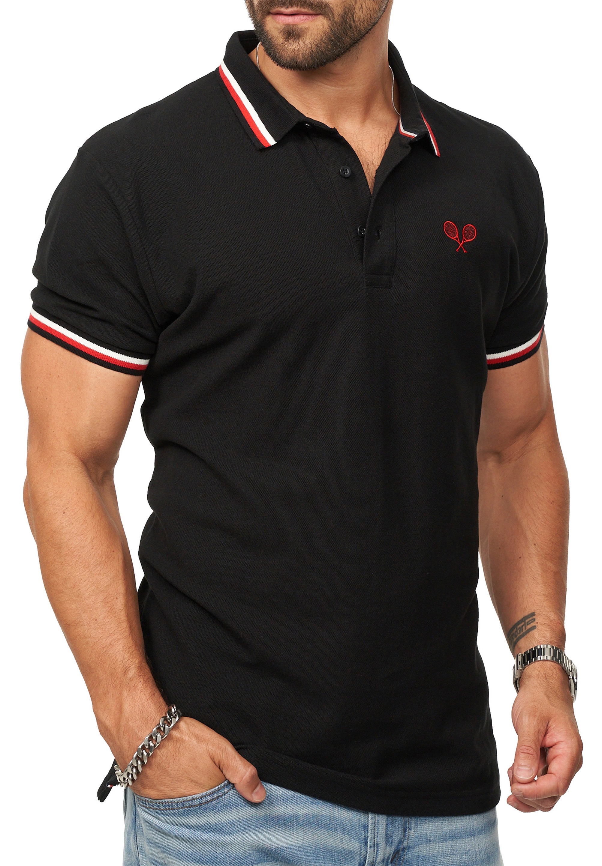 Daily Cotton Poloshirt »Männer Polohemd mit Logo im Regular-Fit in Piqué-Qualität« Männer Polohemd mit Logo im Regular-Fit in Piqué-Qualität