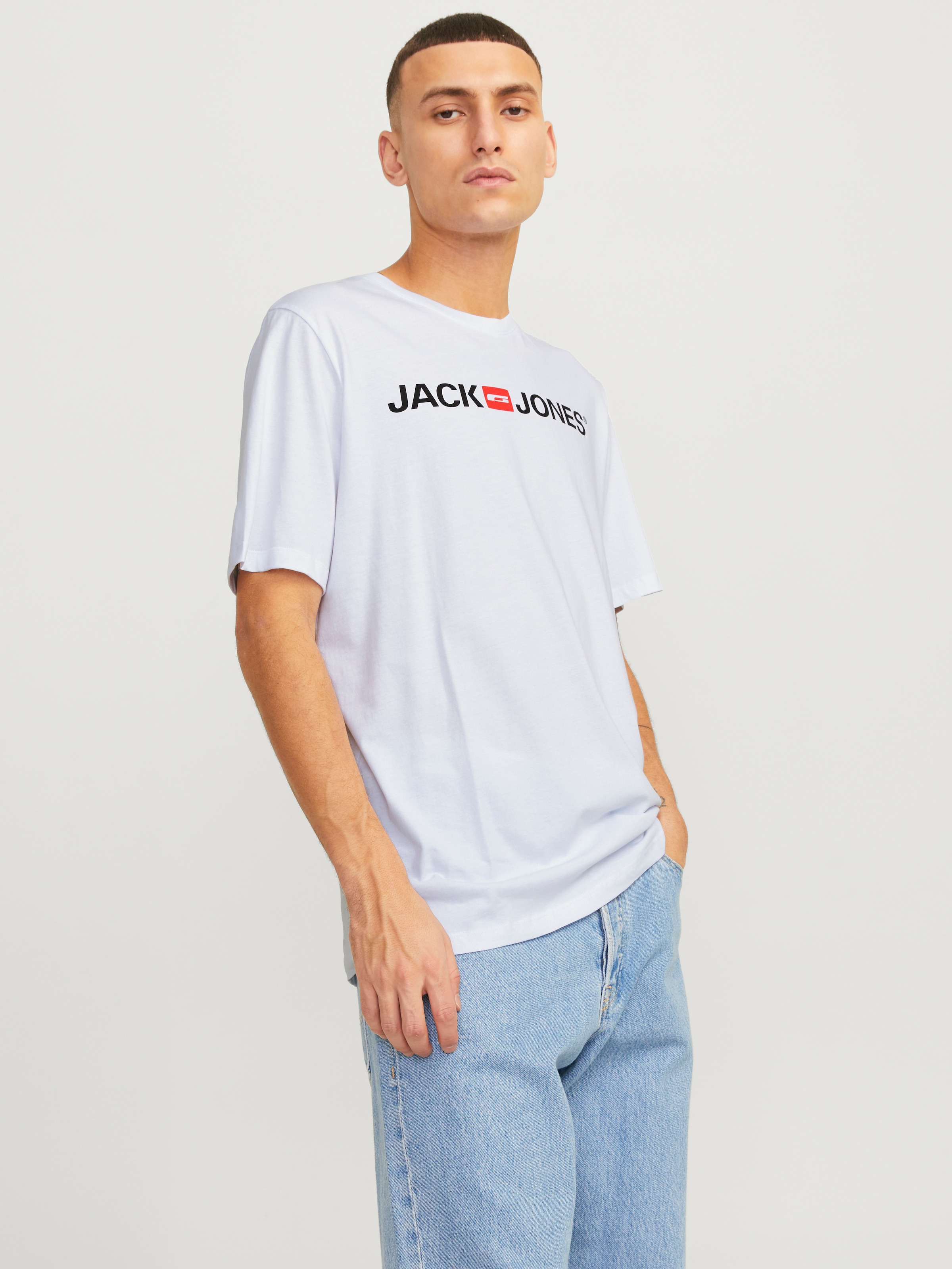 Jack & Jones Rundhalsshirt »JJECORP OLD LOGO TEE SS O-NECK NOOS«