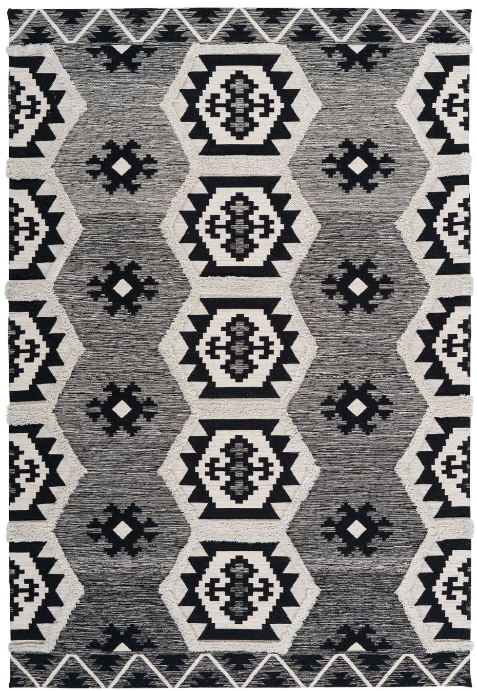 Arte Espina Teppich »Ethnie 300« rechteckig 10 mm Höhe 3D-Design, Kurzflorteppich, Ethno-Design