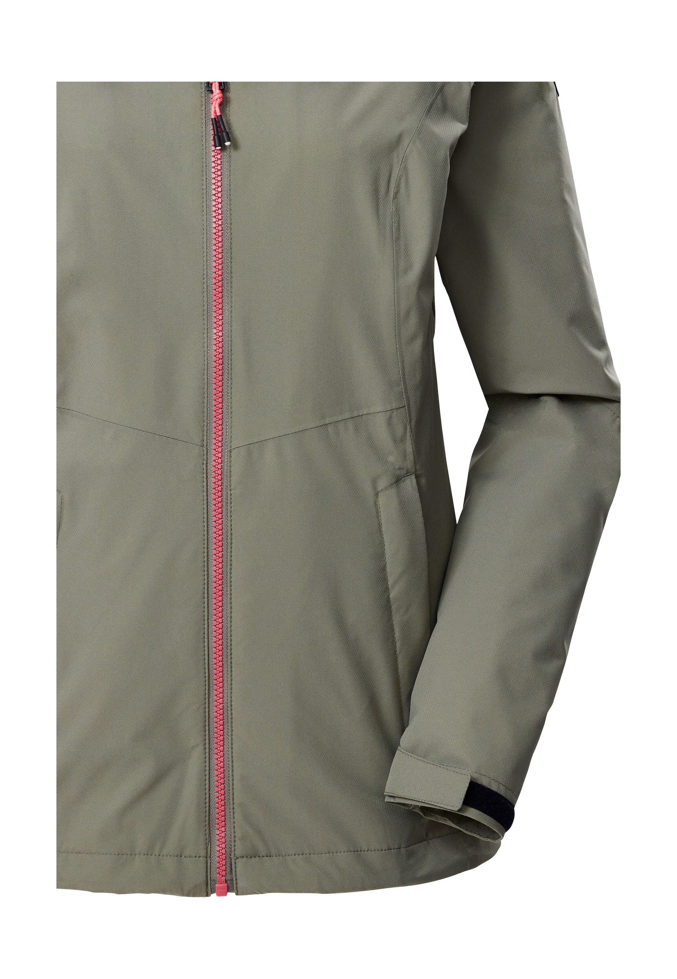 Killtec Outdoorjacke »Damen Regenjacke OOKS 1«, Leichte, wasser- und winddichte Jacke, atmungsaktiv, abnehmbare Kapuze