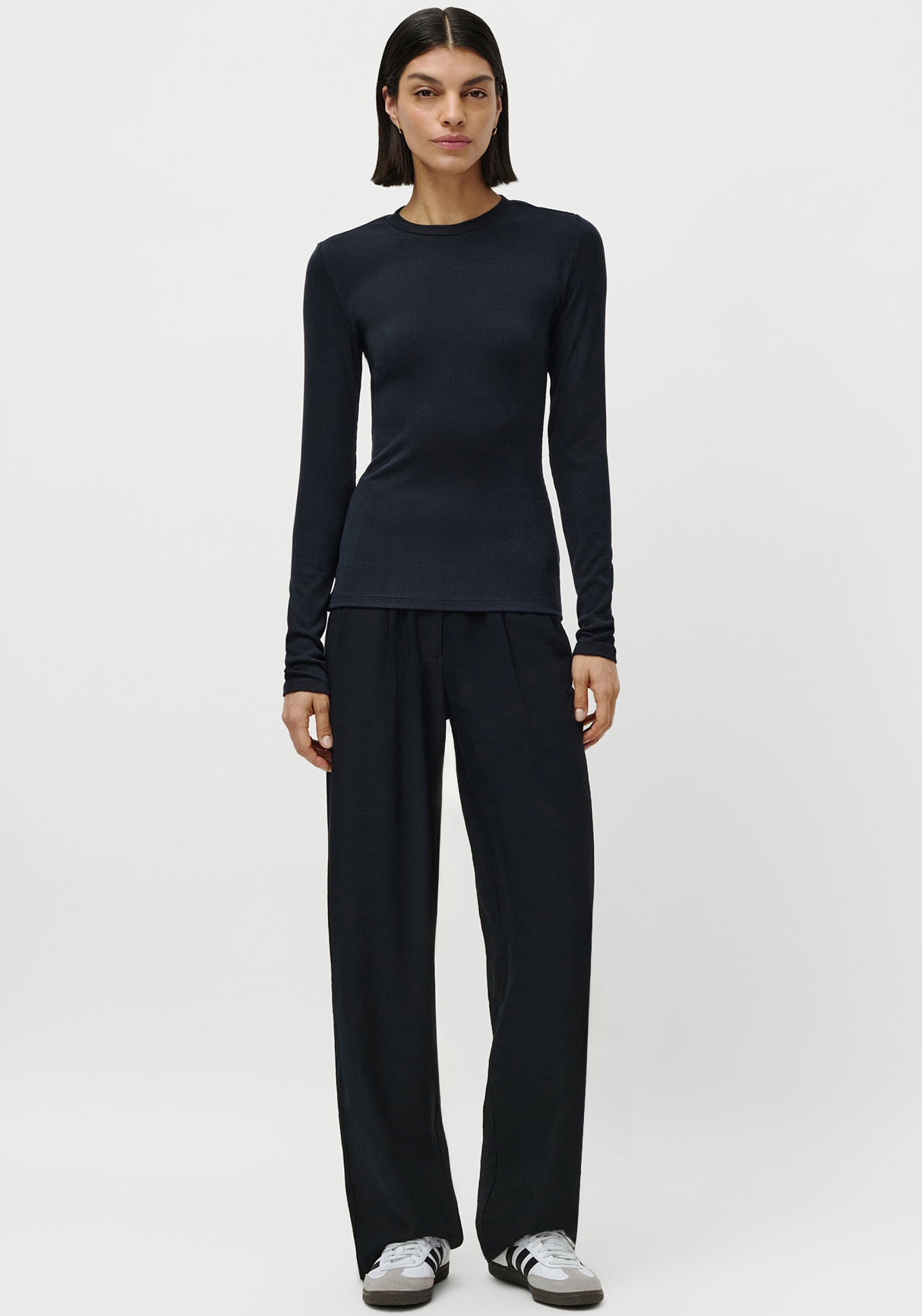 LeGer Longsleeve »Cinzia, LeGer by Lena Gercke« schmal, Rundhals