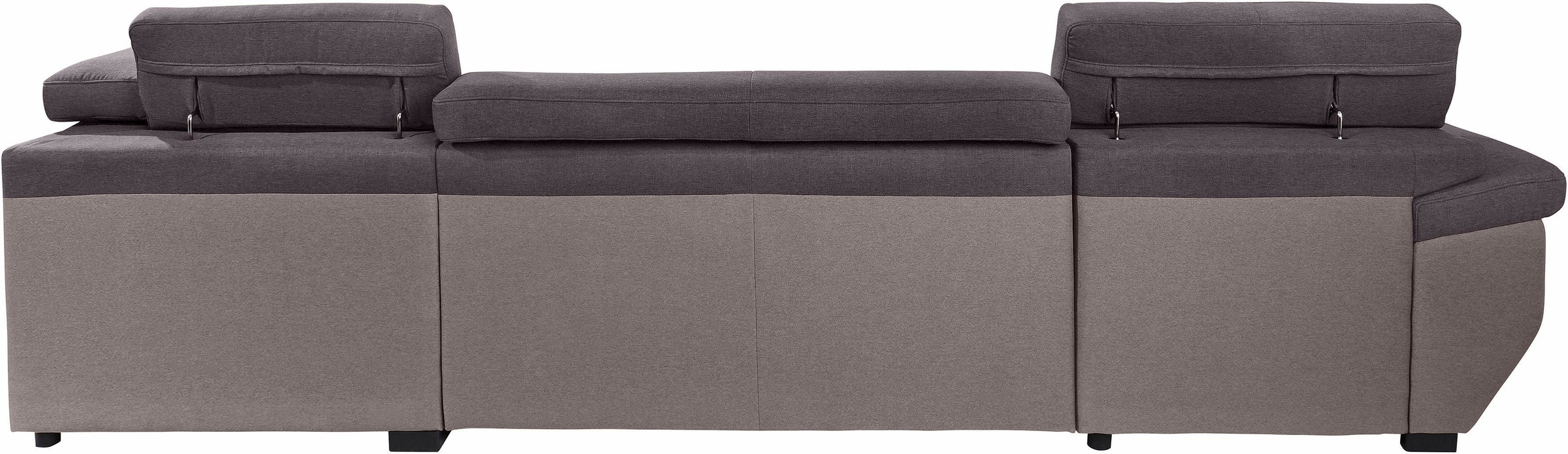COTTA Polstergarnitur »Speedway«, (Set), Set bestehend aus: Wohnlandschaft mit Kopfteilverstellung & Hocker