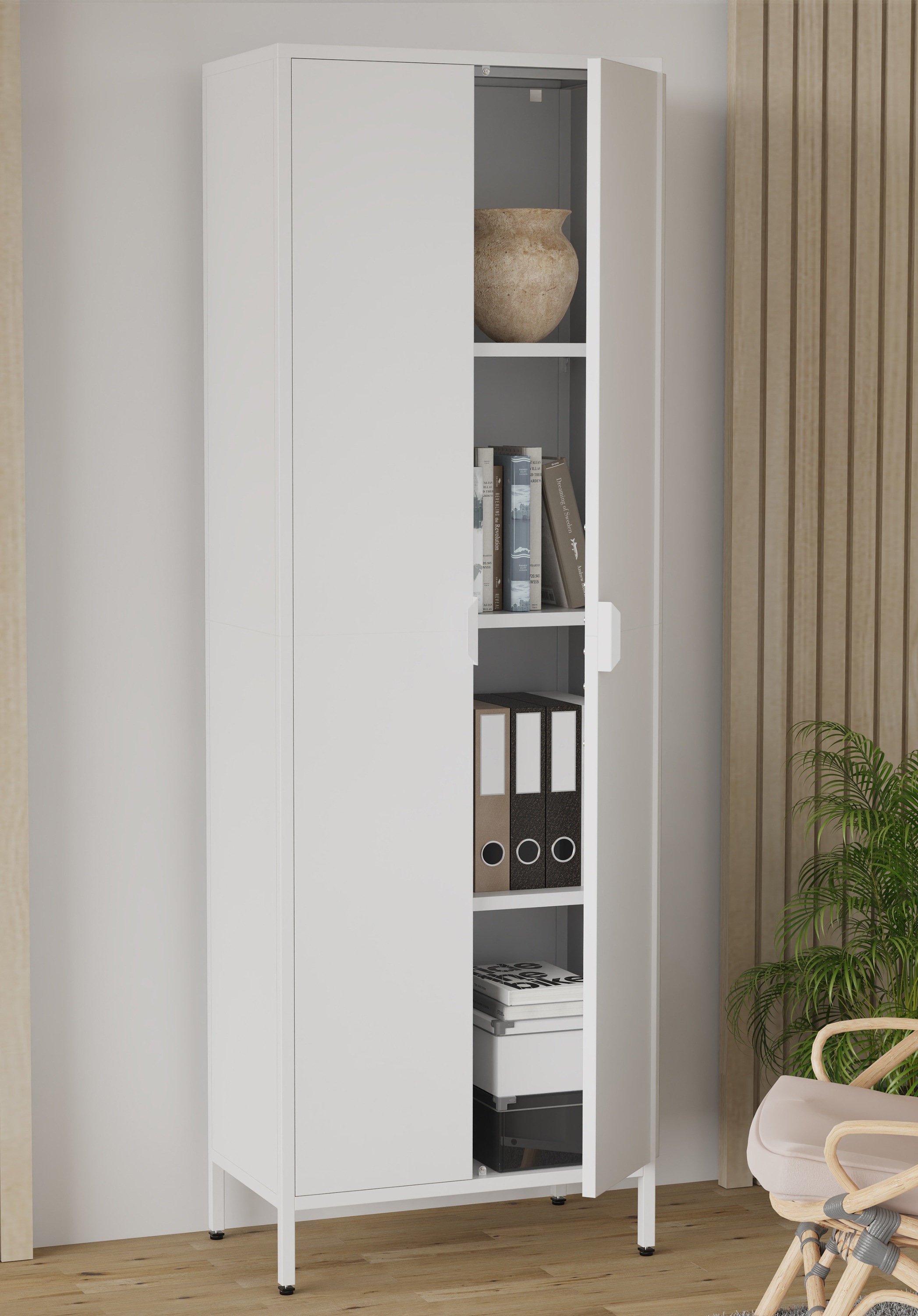 VCM Aktenschrank »Stahl Schrank Büroschrank Dielenschrank Flokas XL« 1 Stk. tlg.