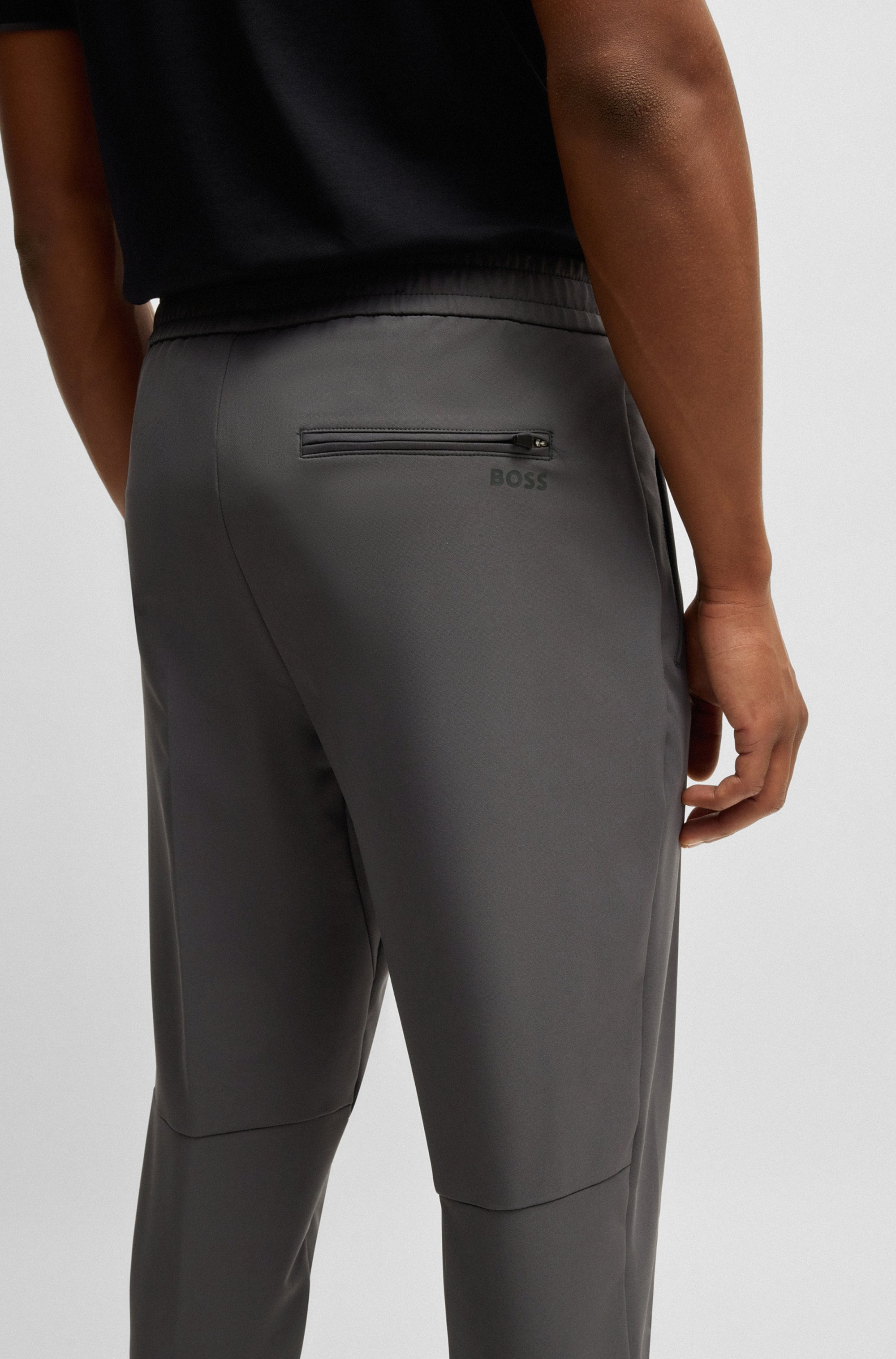 BOSS GREEN Stretch-Hose »T_Flex«, mit elastischem Bund und Kordelzug