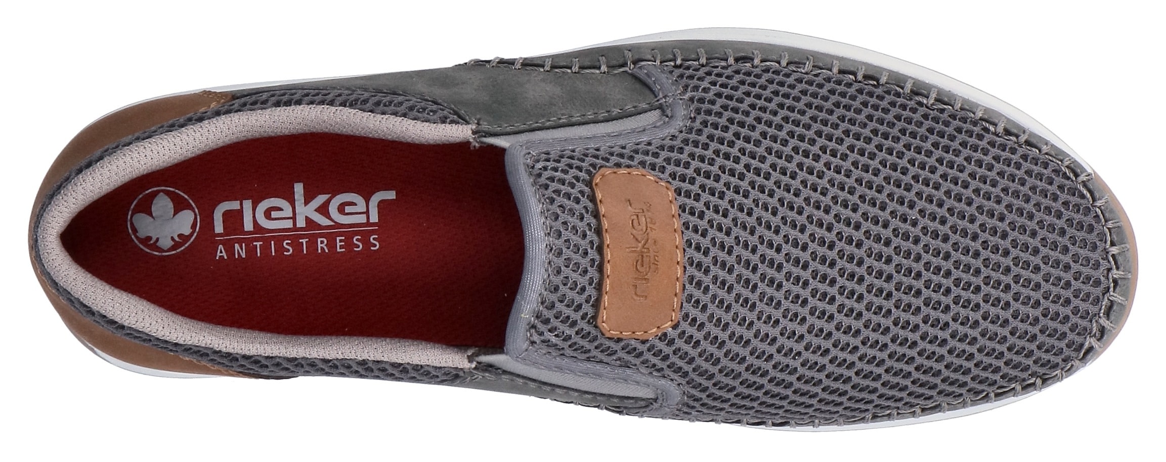 Rieker Slipper  Slip-on Sneaker, Schlupfschuh mit Stretcheinsätze