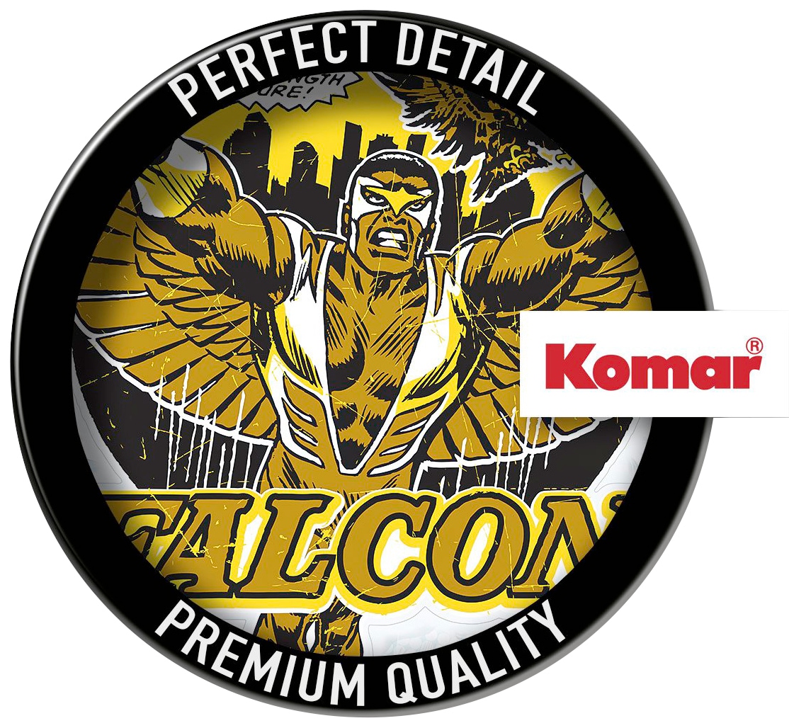 »Falcon kaufen Garantie Comic XXL St.), x Wandtattoo Wandtattoo 50x70 (Breite Höhe), (1 selbstklebendes Jahren online 3 cm Gold | mit Classic«, Komar