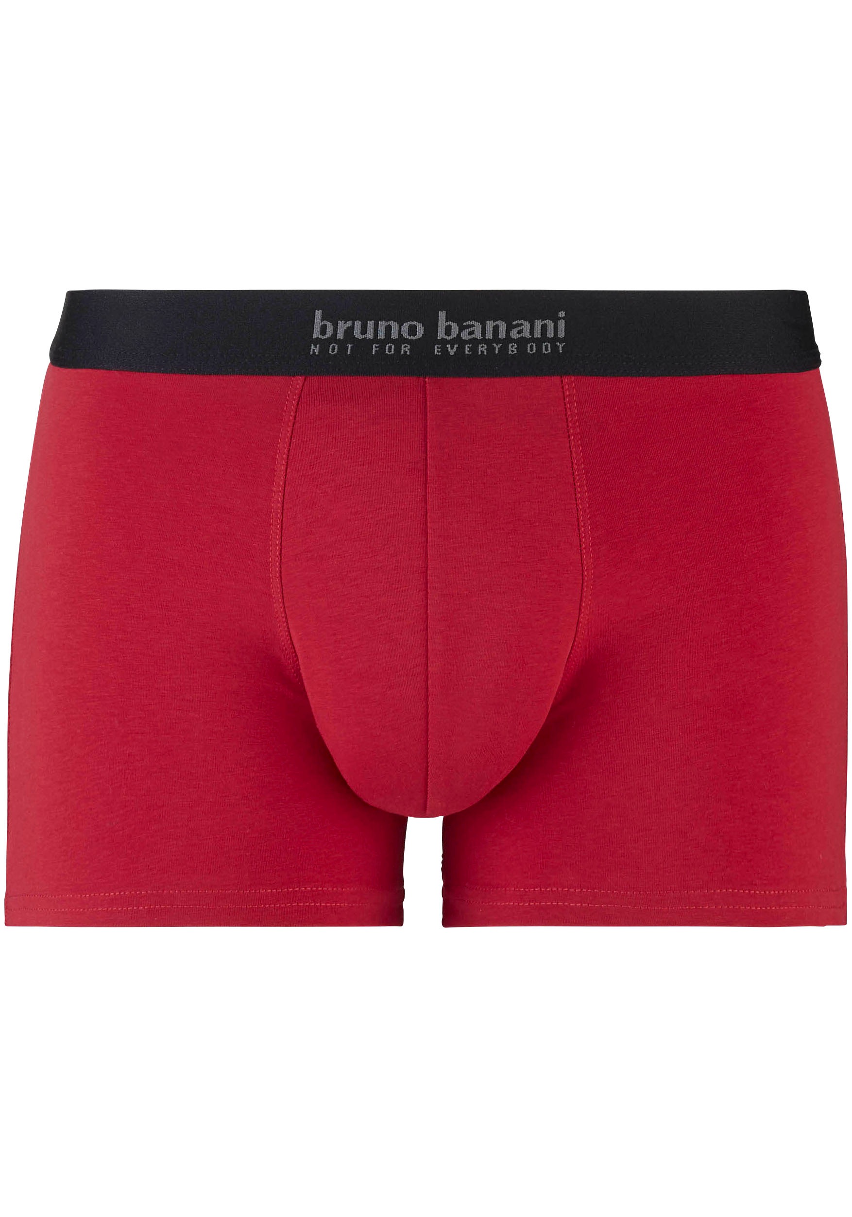 Bruno Banani Boxershorts »Short 3Pack St.), ♕ Cotton«, (Packung, 3 bei Energy Schriftzug am Bund