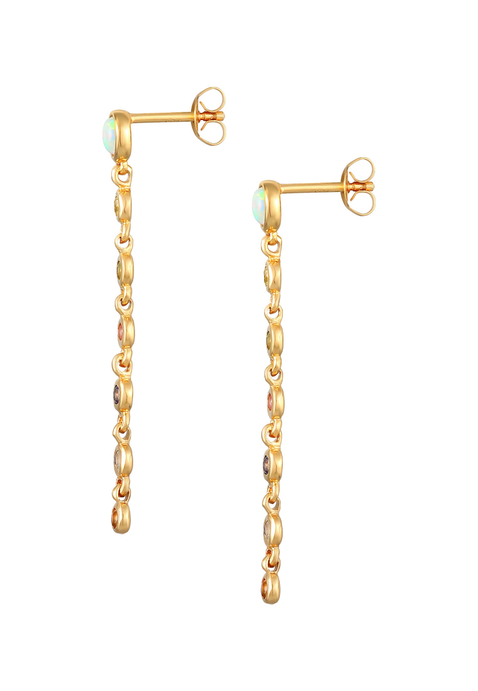 HAZE & GLORY Paar Ohrstecker »Ohrringe Ohrhänger - 54 Glam Edelstein 925 Silber«