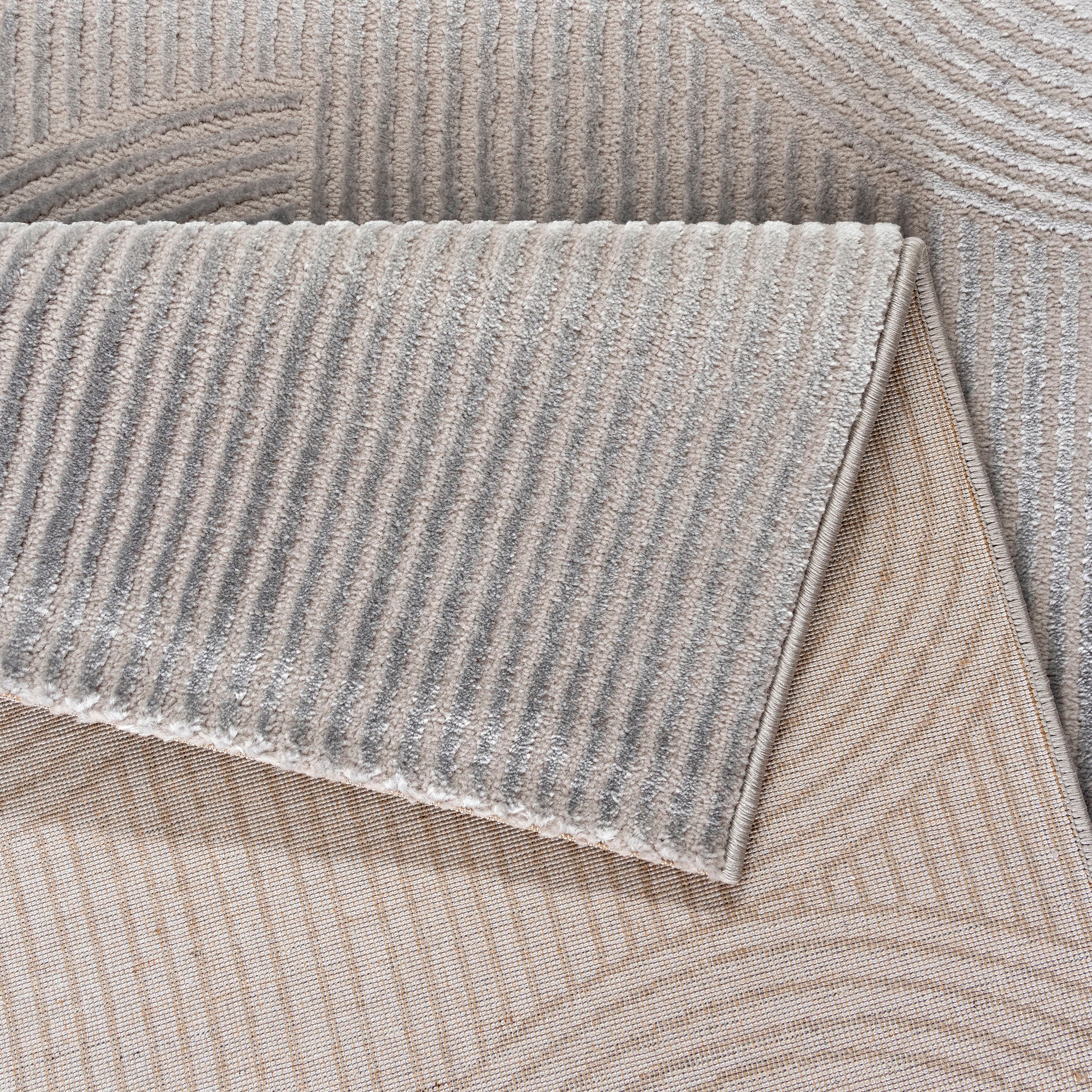 Sehrazat Teppich »Moda 1100«, rechteckig, 9 mm Höhe, Kurzflor, 3 D Effekt Optik, Hoch Tief Struktur, Wohnzimmer