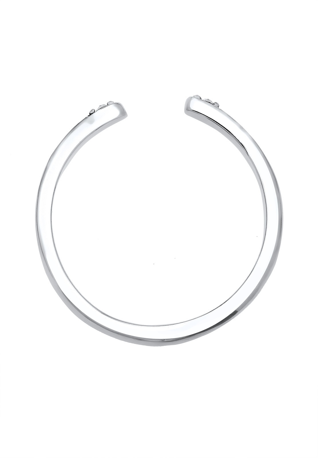 Elli Silberring »Ring Glas Kristalle Weiß 925 Sterling Silber Offen«