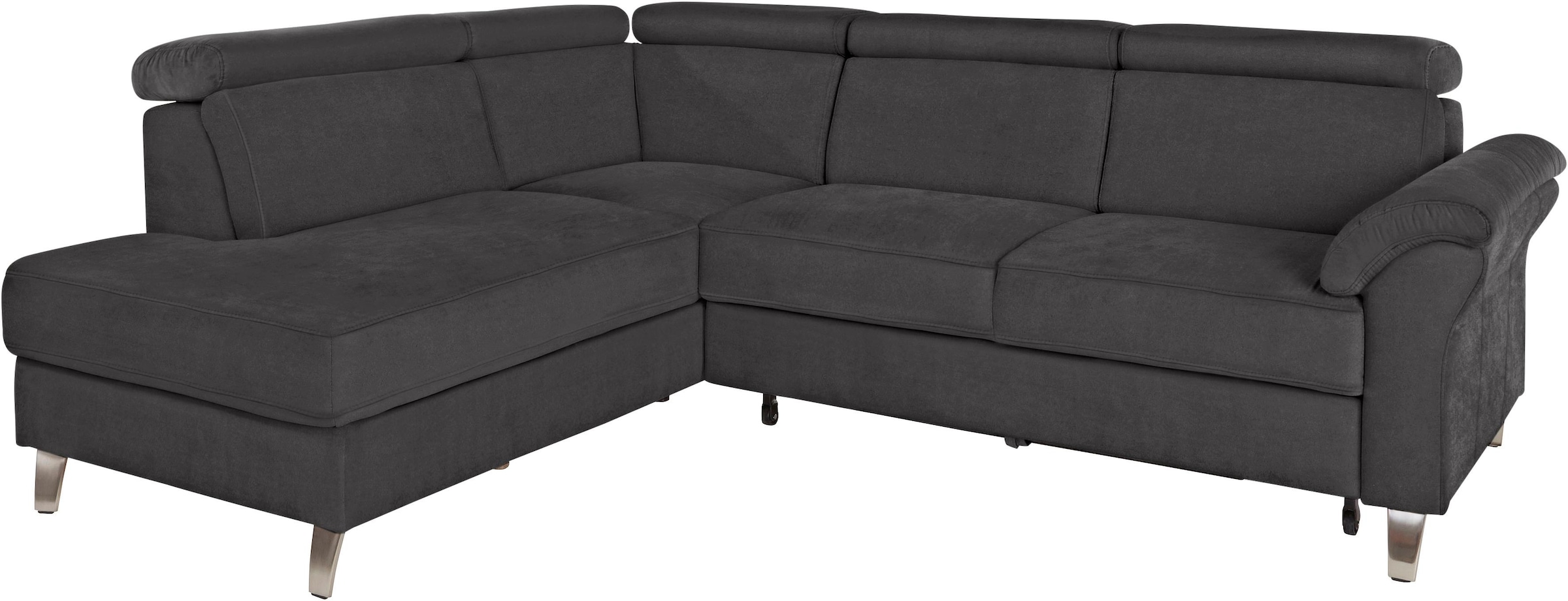 sit&more Ecksofa, inklusive Kopfteilverstellung, wahlweise mit Bettfunktion und Bettkasten