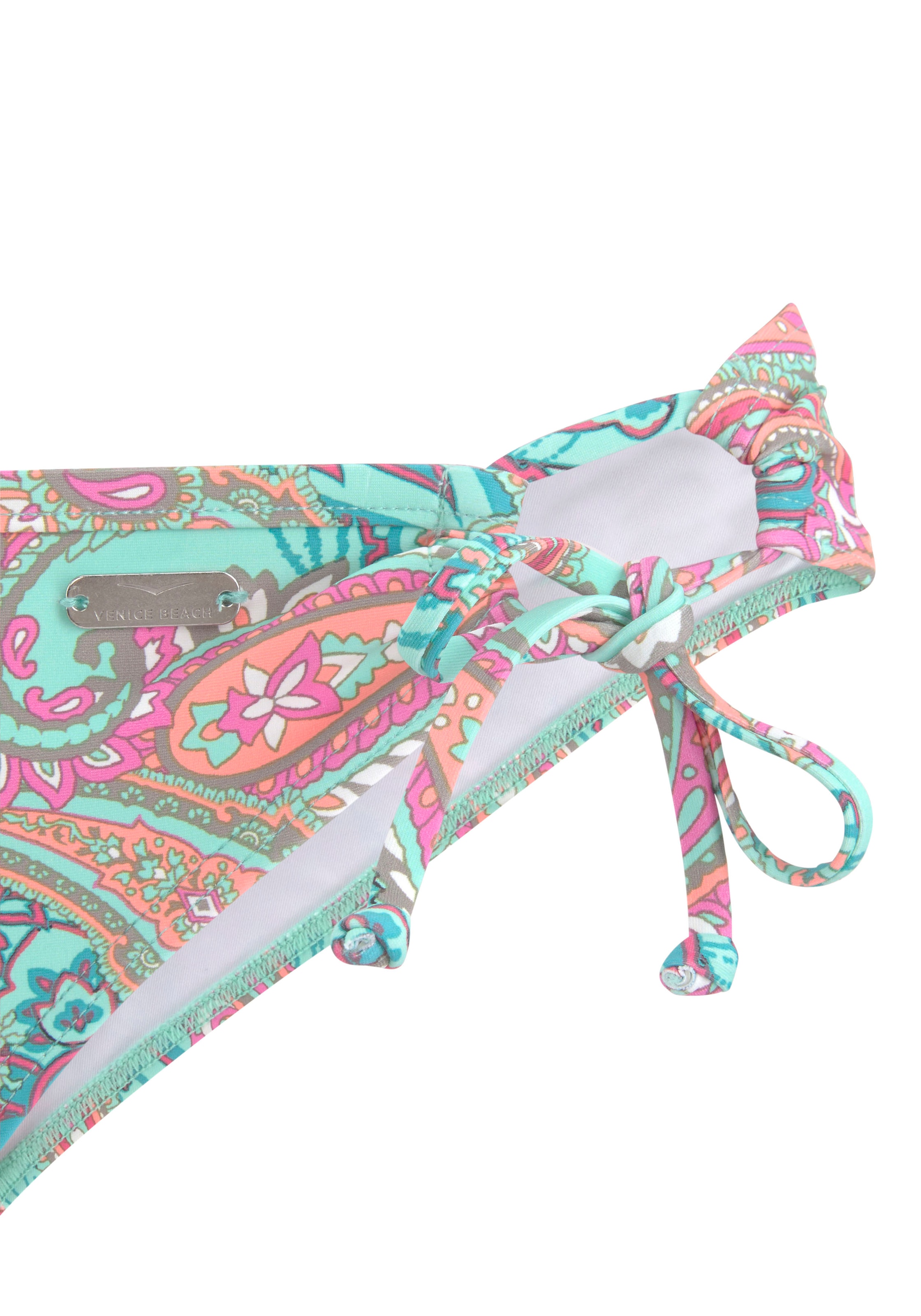 Venice Beach Bikini-Hose »Paislee«, seitlich zum Binden, softe Microfaser, mit recyceltem Polyamid