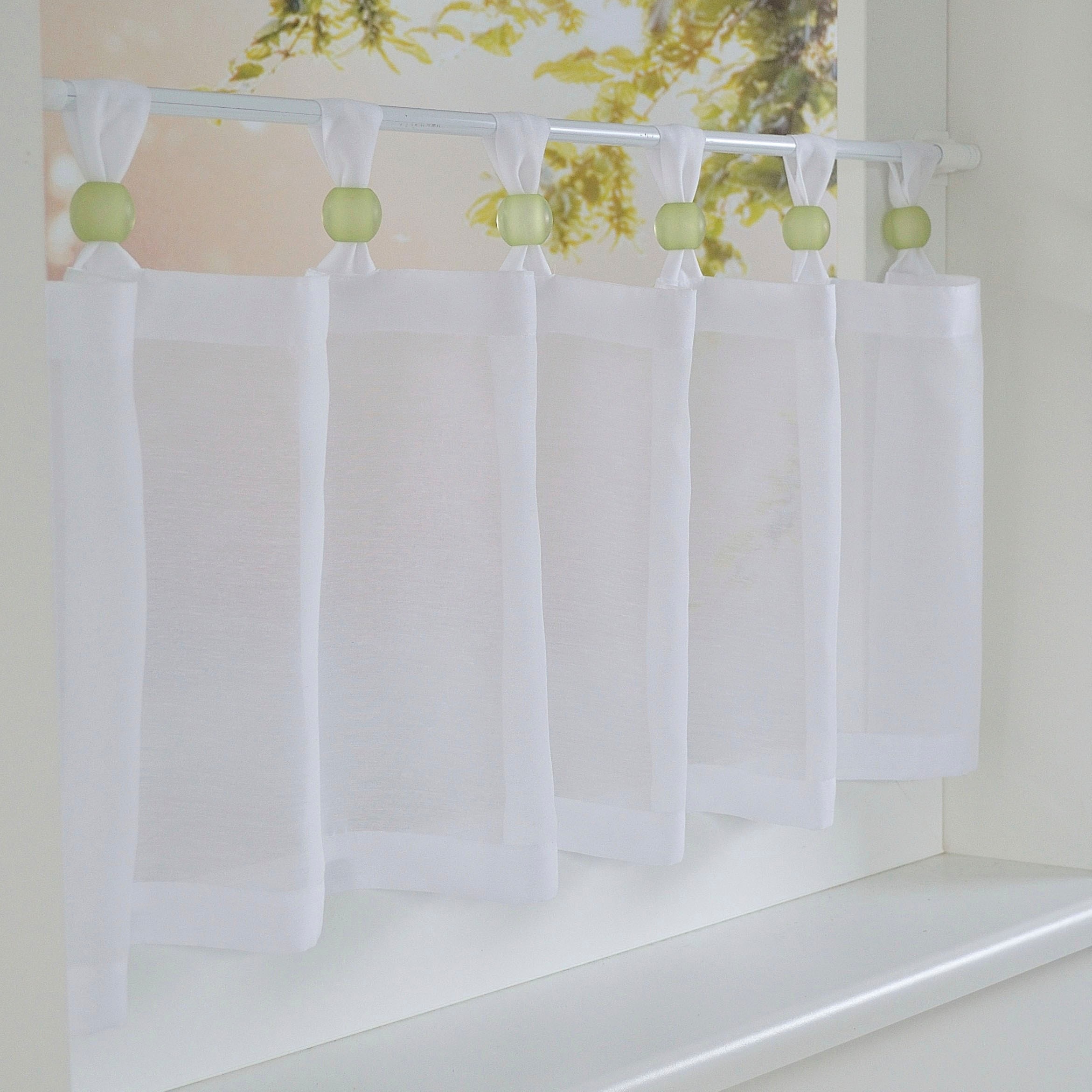 Kutti Gardinenbefestigungen Ersatzteile »Acrylkugel, Schlaufenkugel, Ø 25 mm« Deko für Raffrollos und Scheibengardinen