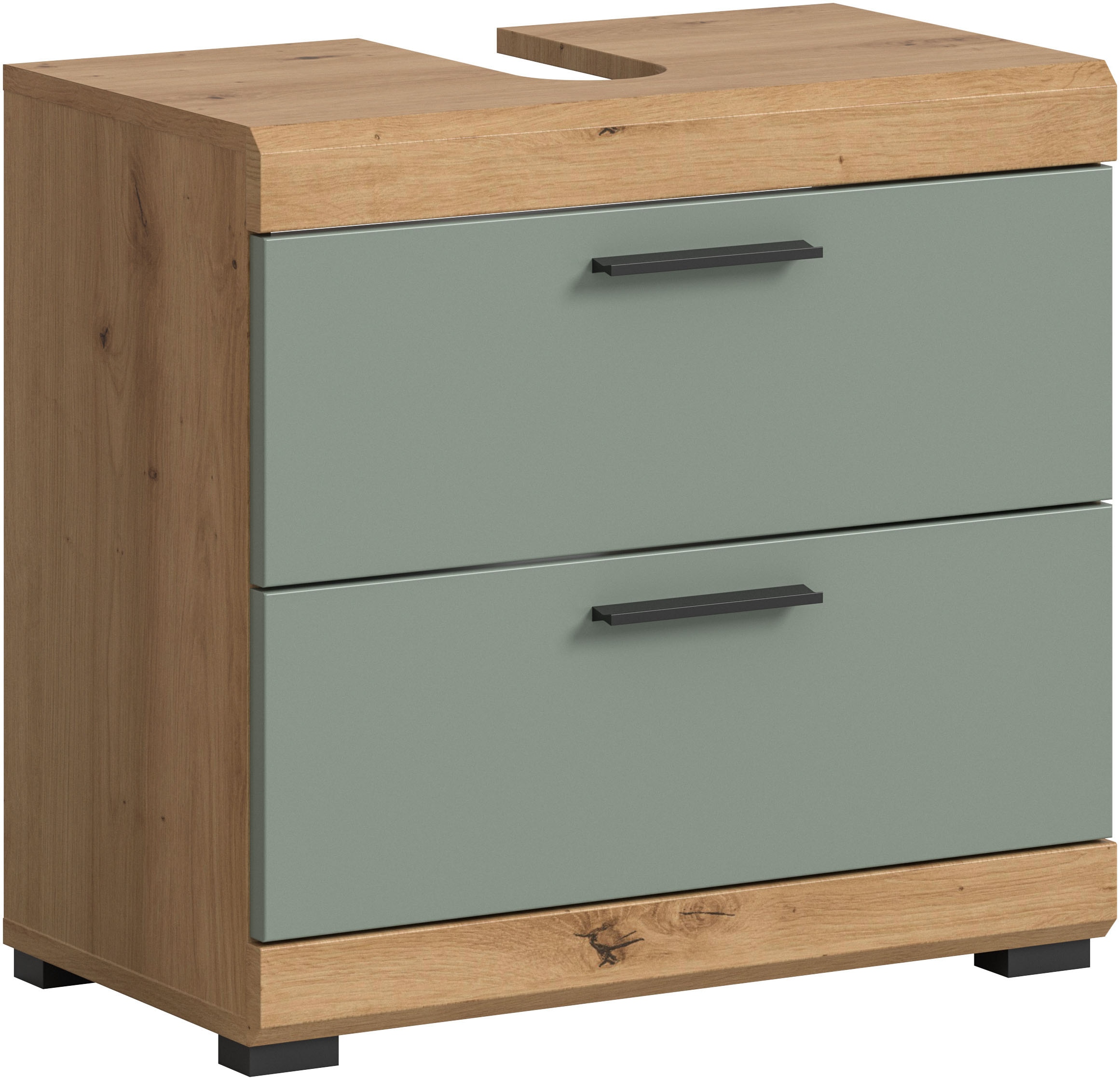 INOSIGN Waschbeckenunterschrank »Siena, Breite 60cm, 2 Schubkästen, mit Siphonausschnitt, MDF-Front«, in verschiedenen Farben erhältlich, Badmöbel, Badschrank, Kommode, Bad