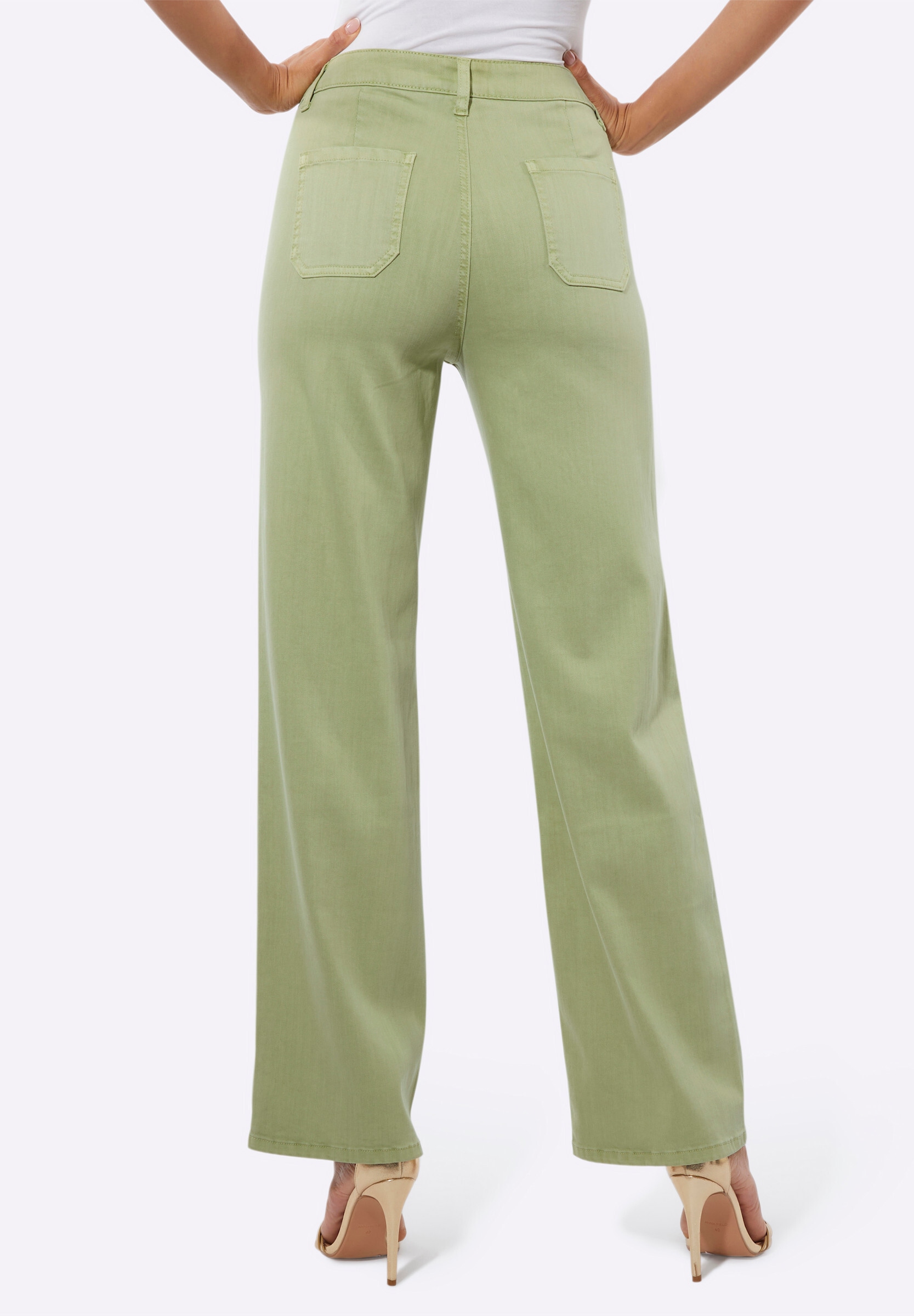 creation L Bequeme Jeans »Lyocell-Baumwoll-Jeans Jeans mit weit geschnittenen Beinen«