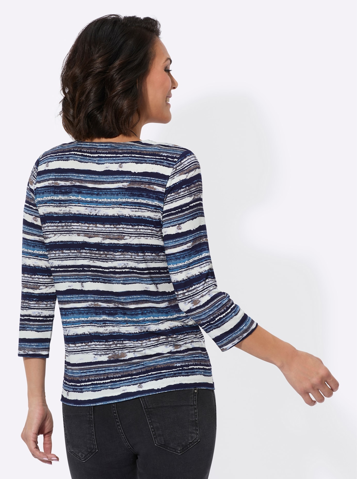 Casual Looks 3/4-Arm-Shirt »Rundhals-Shirt«, (1 tlg.)