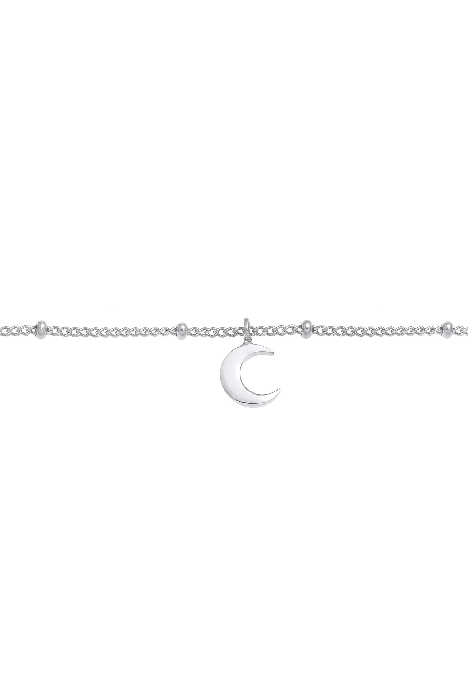 Elli Choker »Halskette Choker Kugelkette Halbmond 925 Silber«