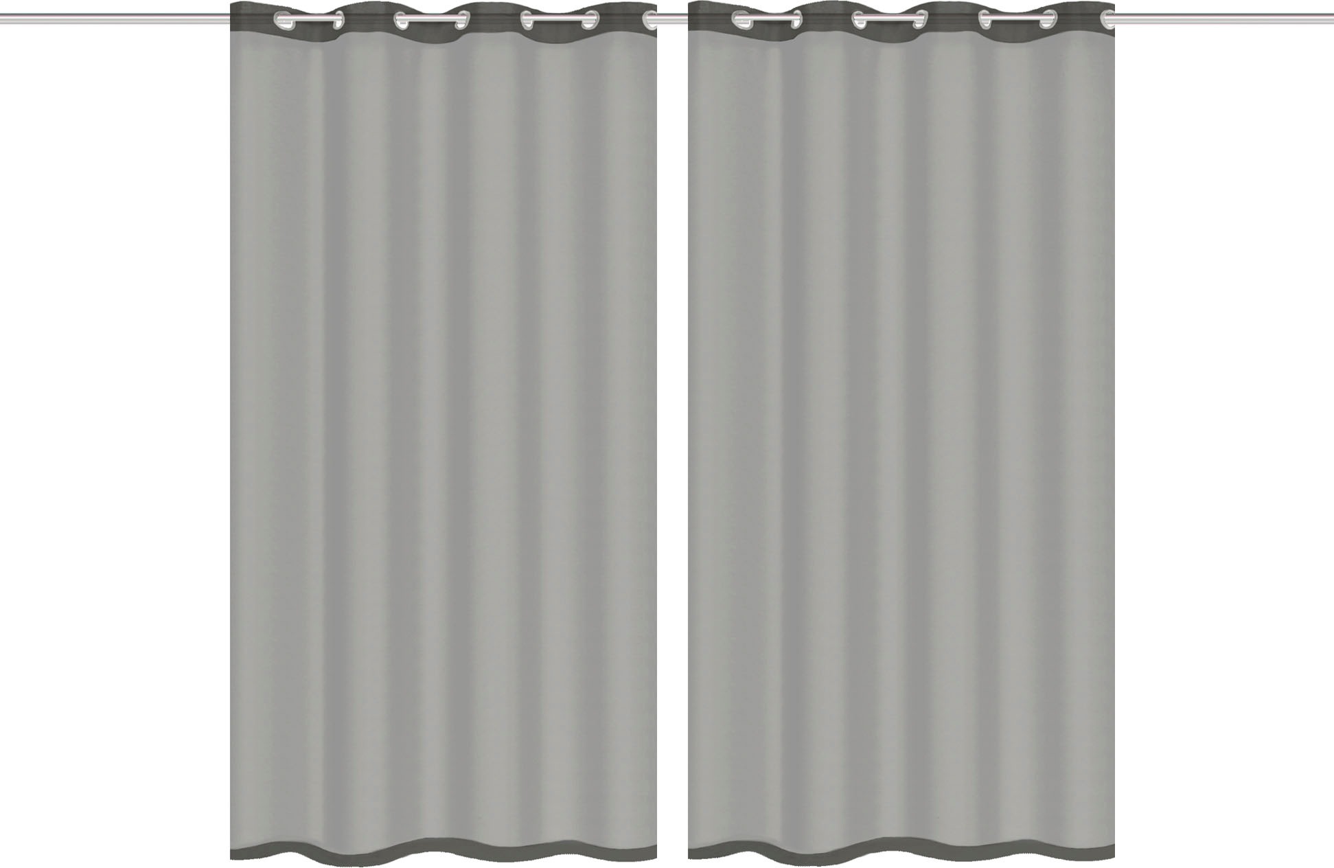 HOME WOHNIDEEN Gardine »DOLLY« Ösen 2 Stk. tlg. transparent