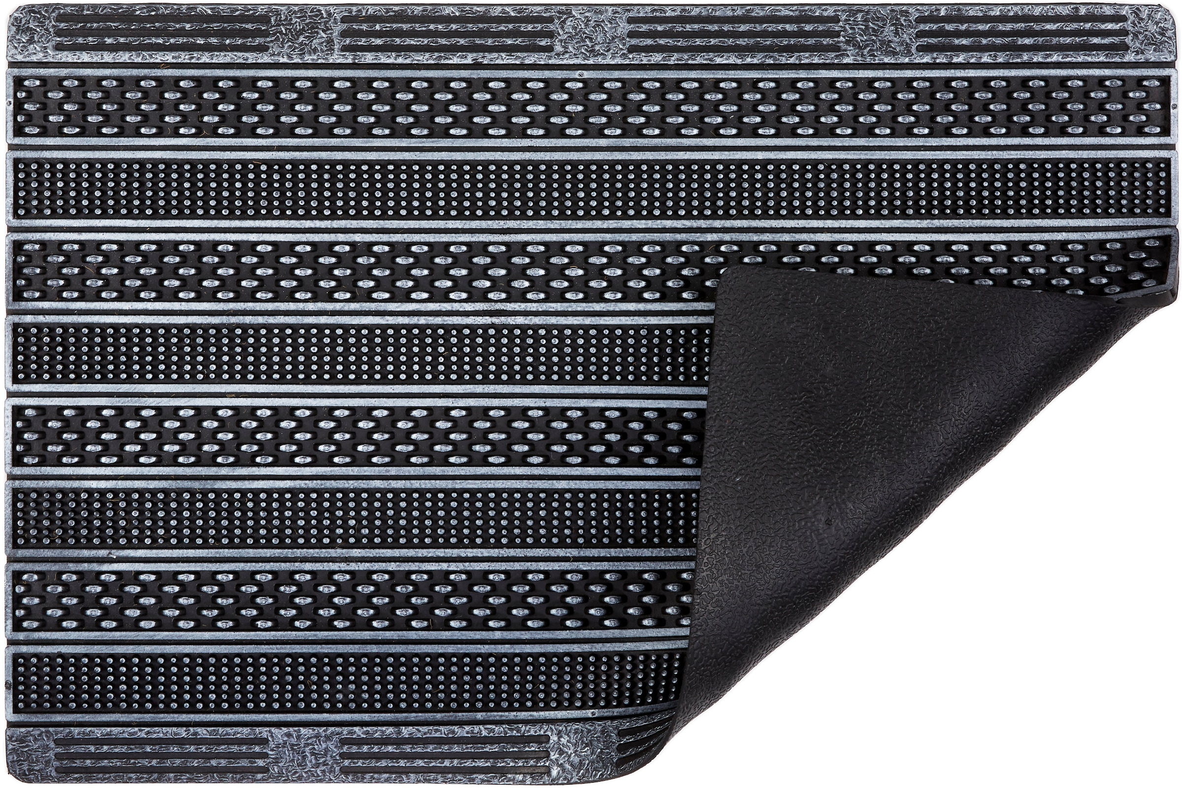 ASTRA Fußmatte »Rubic329« rechteckig 8 mm Höhe Gummi Fussmatte mit Rillen, rutschfest
