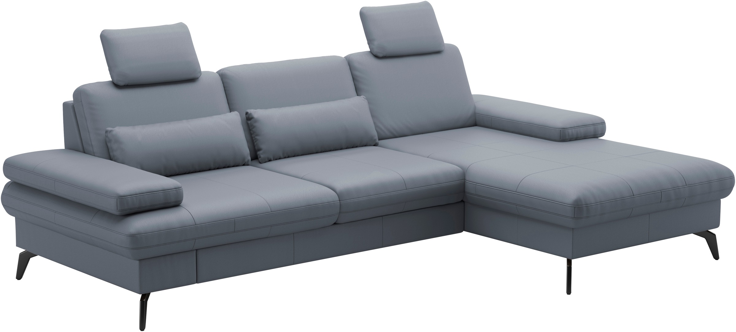 sit&more Ecksofa »Morris L-Form, inkl. Sitztiefenverstellung«, wahlweise mit Armteilverstellung, Bettfunktion & Bettkasten