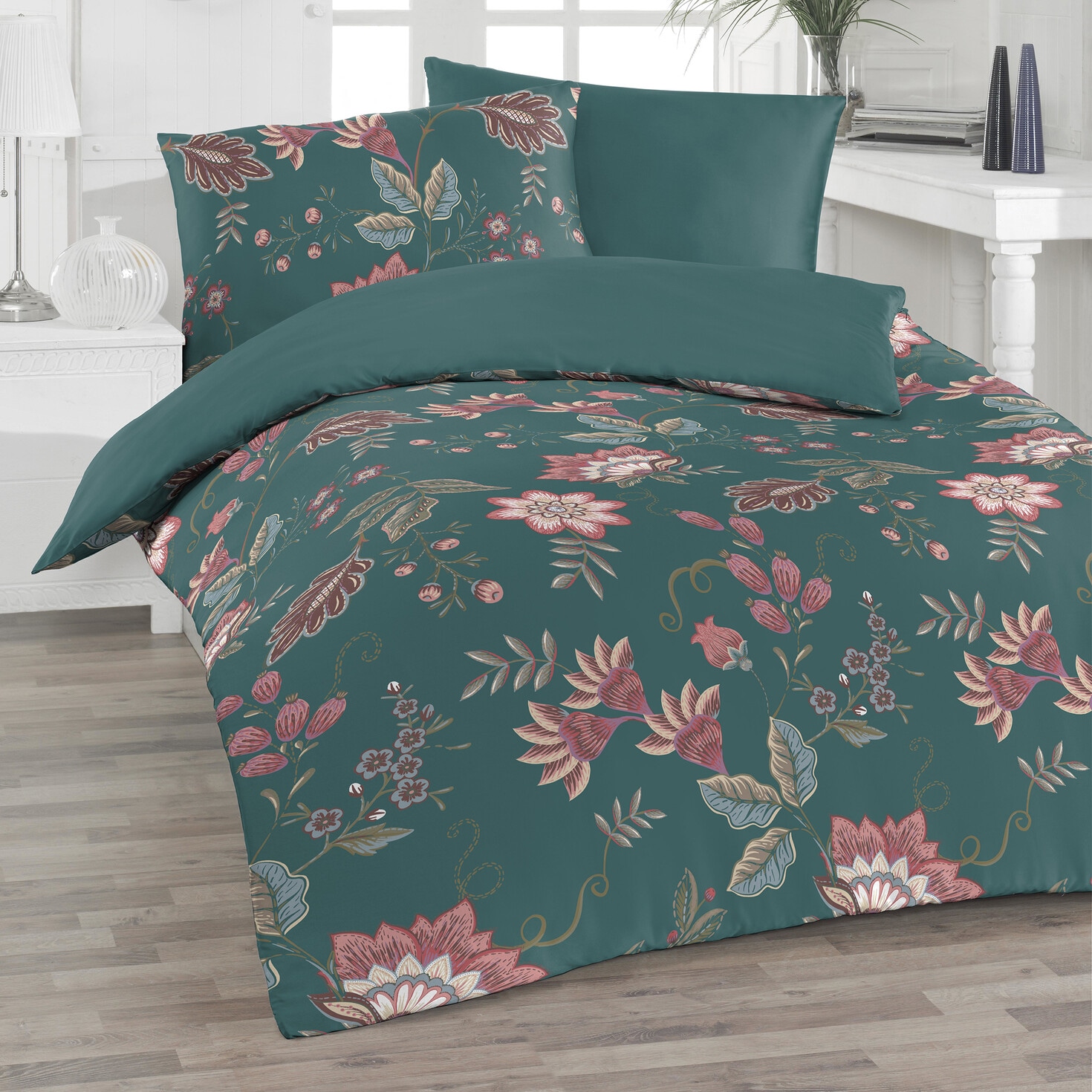 Florella Wendebettwäsche »Tamilli Jaspis, Edel Satin, 100% Baumwolle«