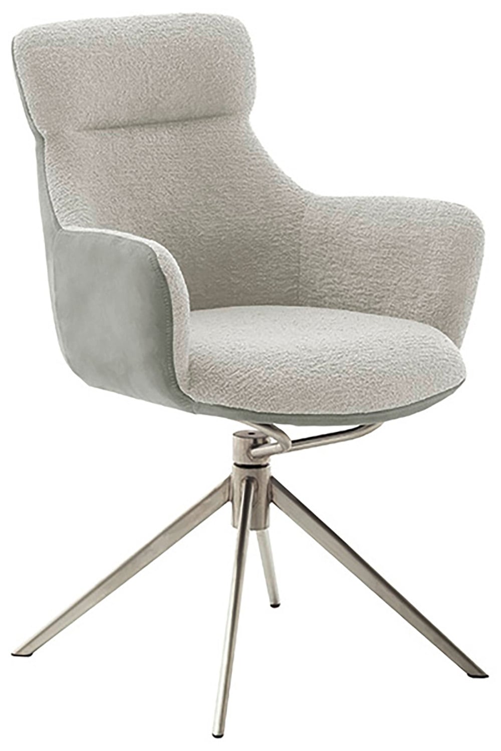 MCA furniture Esszimmerstuhl »PELION«, Feingewebe, (2er-Set), drehbar 360°, Dreh- & Schwingfunktion, Sitzhöhe ca. 50 cm