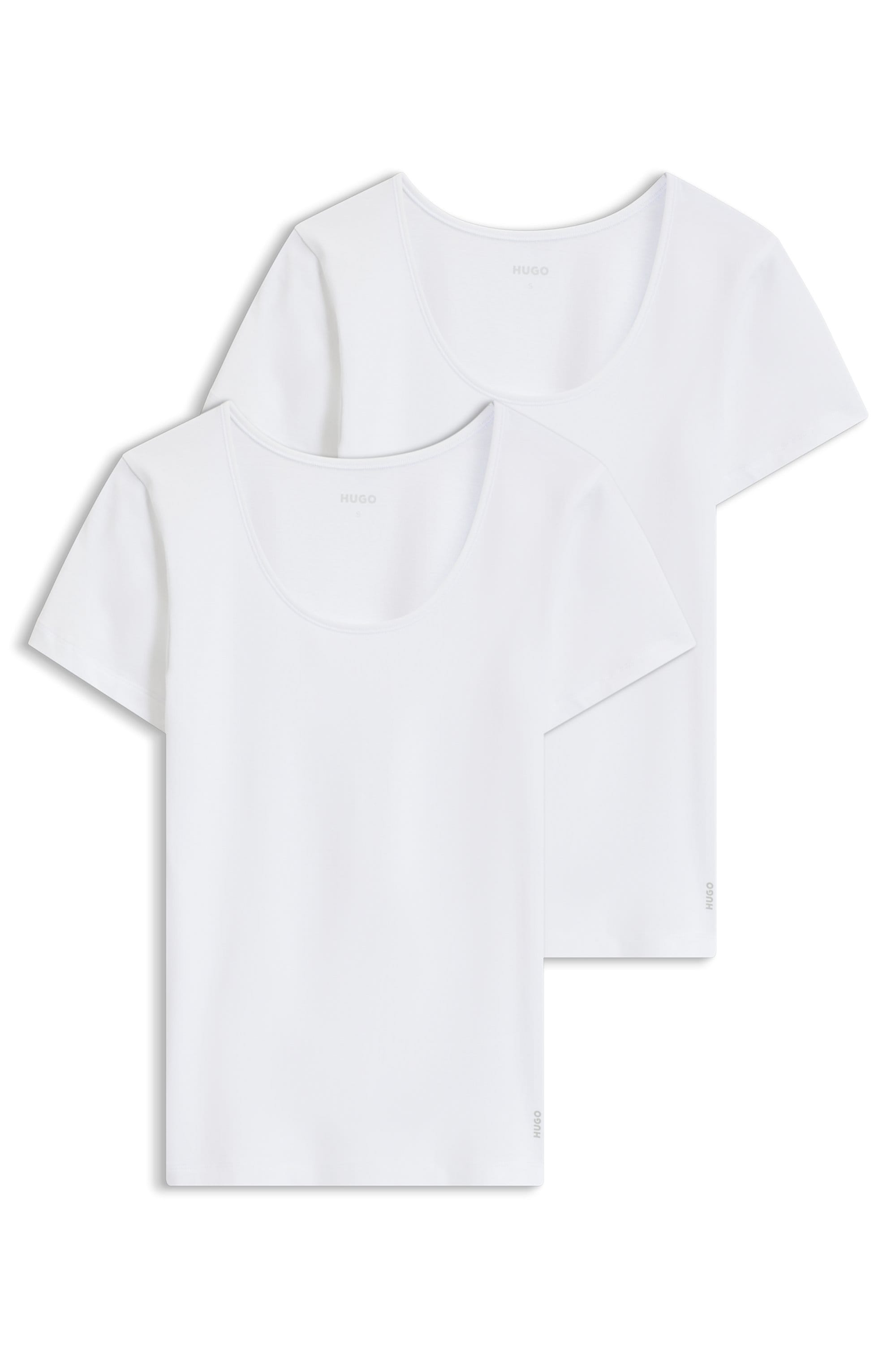 HUGO Underwear T-Shirt »TWIN« Packung, 2er-Pack, 2 Stk. mit vertikalem Logodruck