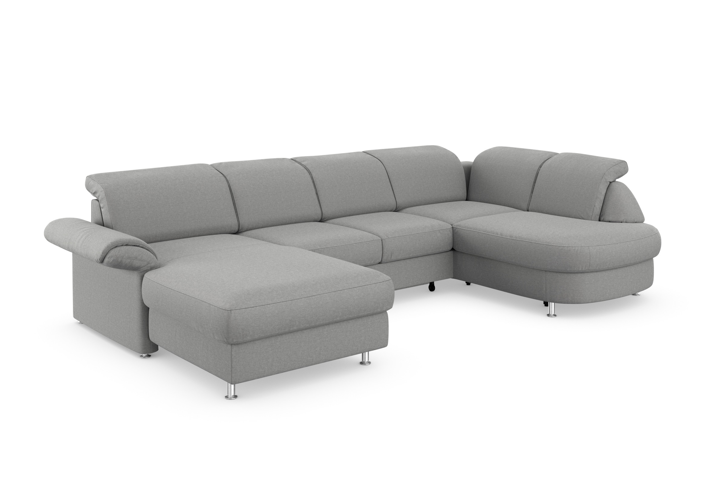 sit&more Wohnlandschaft »Apulia U-Form«, wahlweise Bettfunktion, Bettkasten und Kopf- und Armteilverstellung