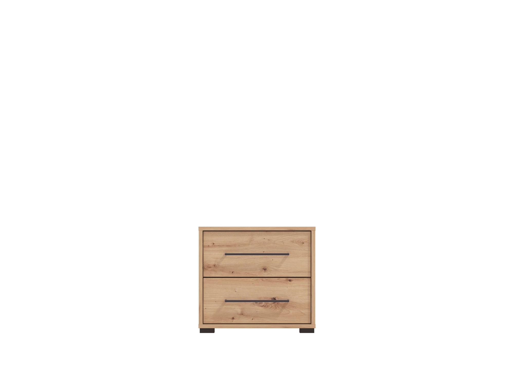 INOSIGN Nachtkommode »Ascalon Nachttisch, Nachtschrank, 48x40x44cm, 2 Schubladen«, in weiß oder eichefarben, FSC-zertifizierter Holzwerkstoff