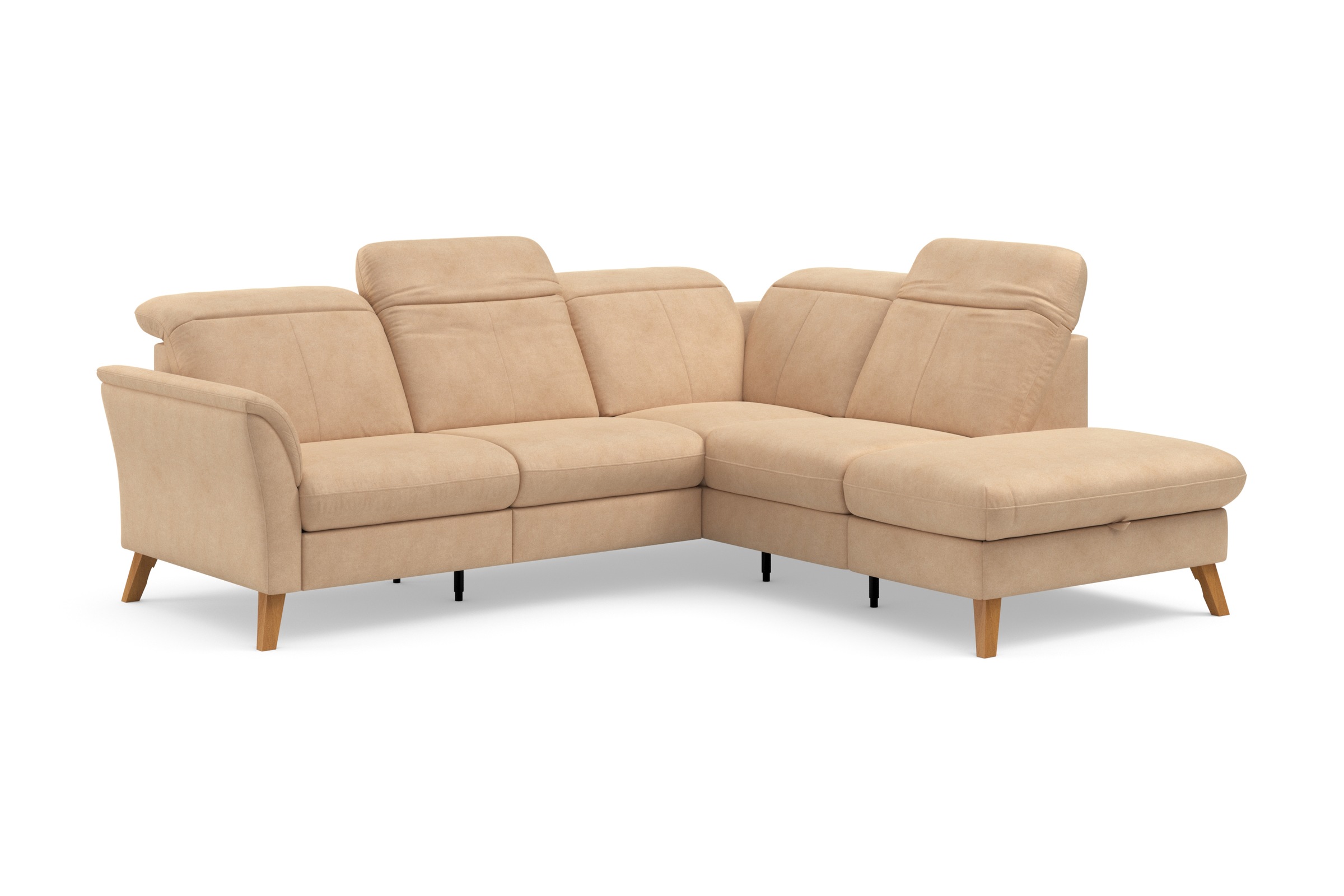 sit&more Ecksofa »Romero L-Form«, wahlweise mit oder ohne TV-Funktion, Bettfunktion, Bettkasten
