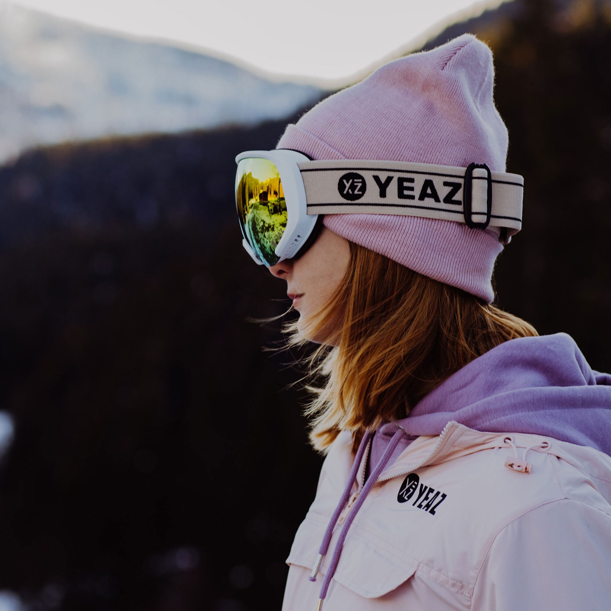 YEAZ Snowboardbrille »Ski- und Snowboard-Brille BLACK RUN«