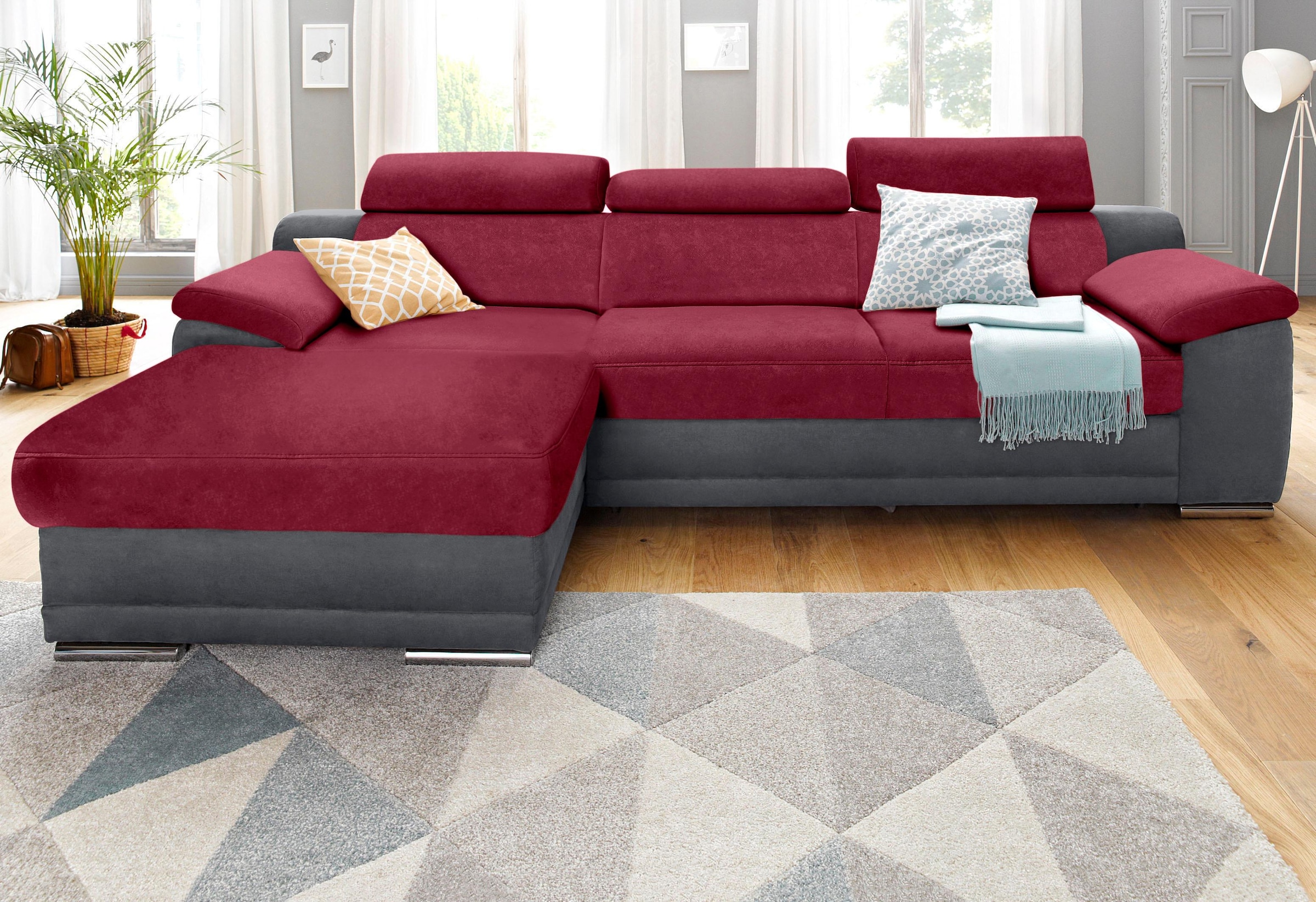 sit&more Ecksofa "Xenia L-Form" wahlweise mit Schlaffunktion