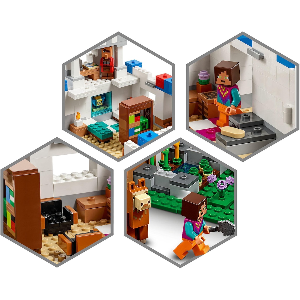 LEGO® Konstruktionsspielsteine »Das Lamadorf (21188), LEGO® Minecraft«, (1252 St.)