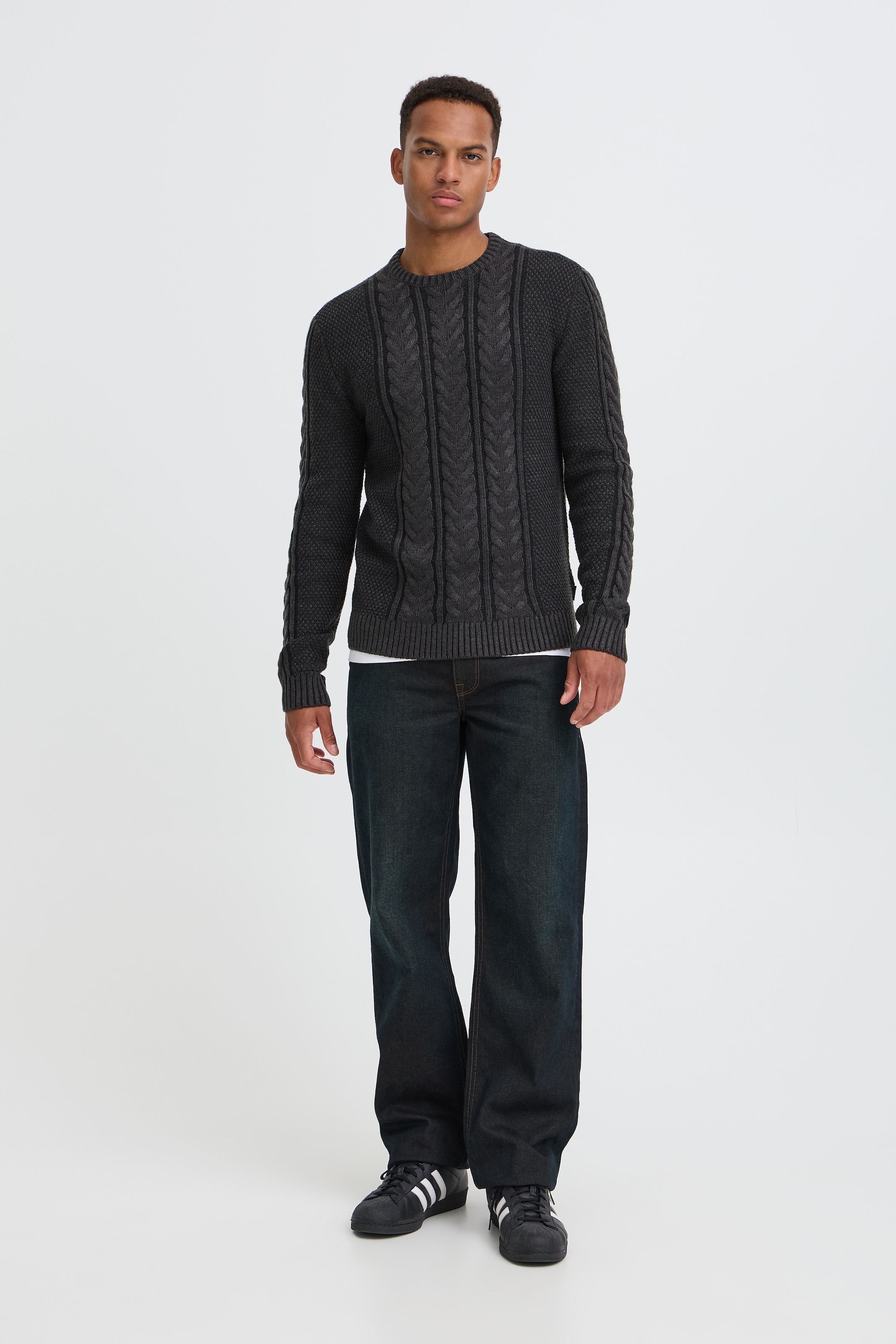 Blend Rundhalspullover »BHBASIM CREW« Baumwollmischung, regular fit