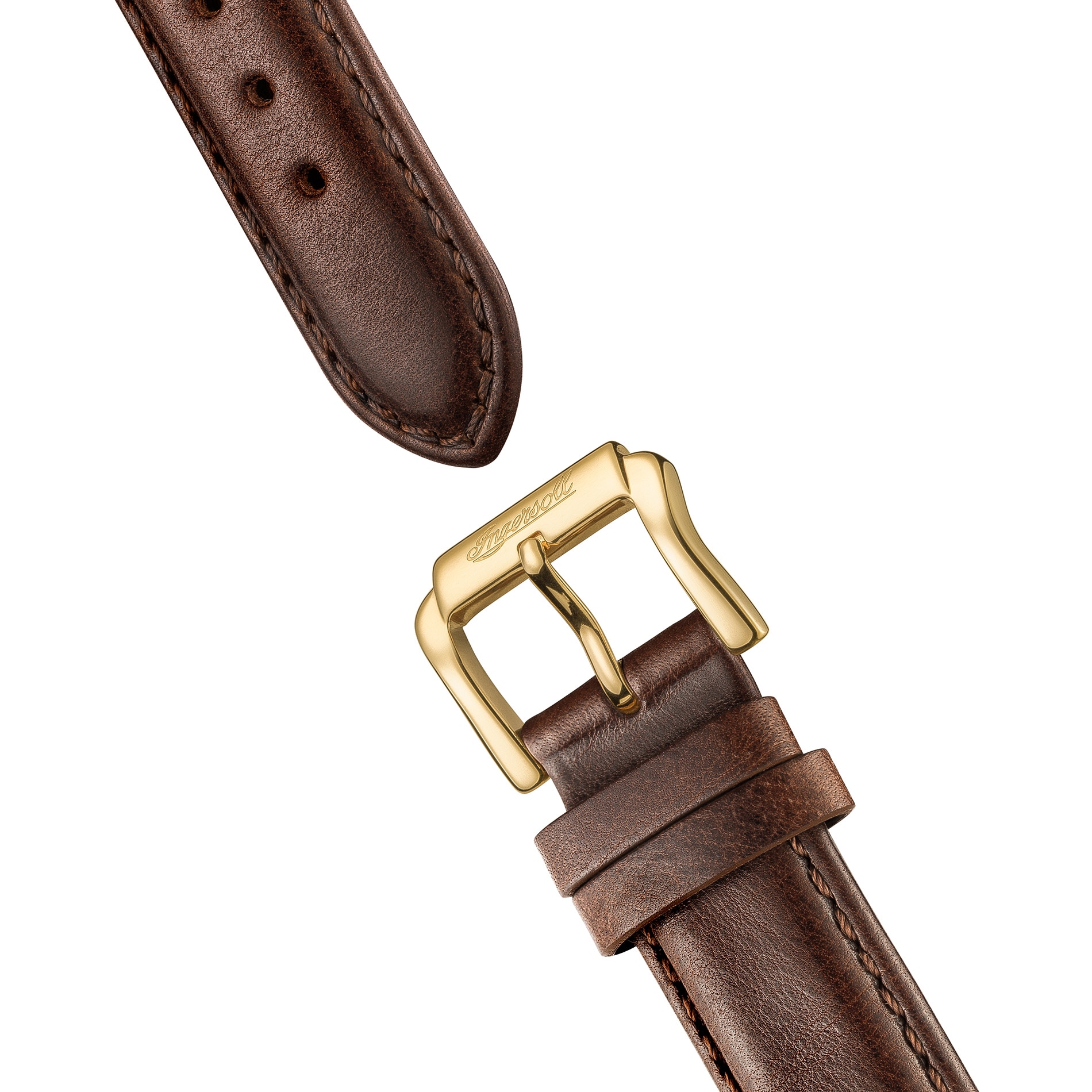 Ingersoll Automatikuhr »The Jazz« Armbanduhr, Herrenuhr, Mechanische Uhr, Lederarmband, analog, Dualzeit